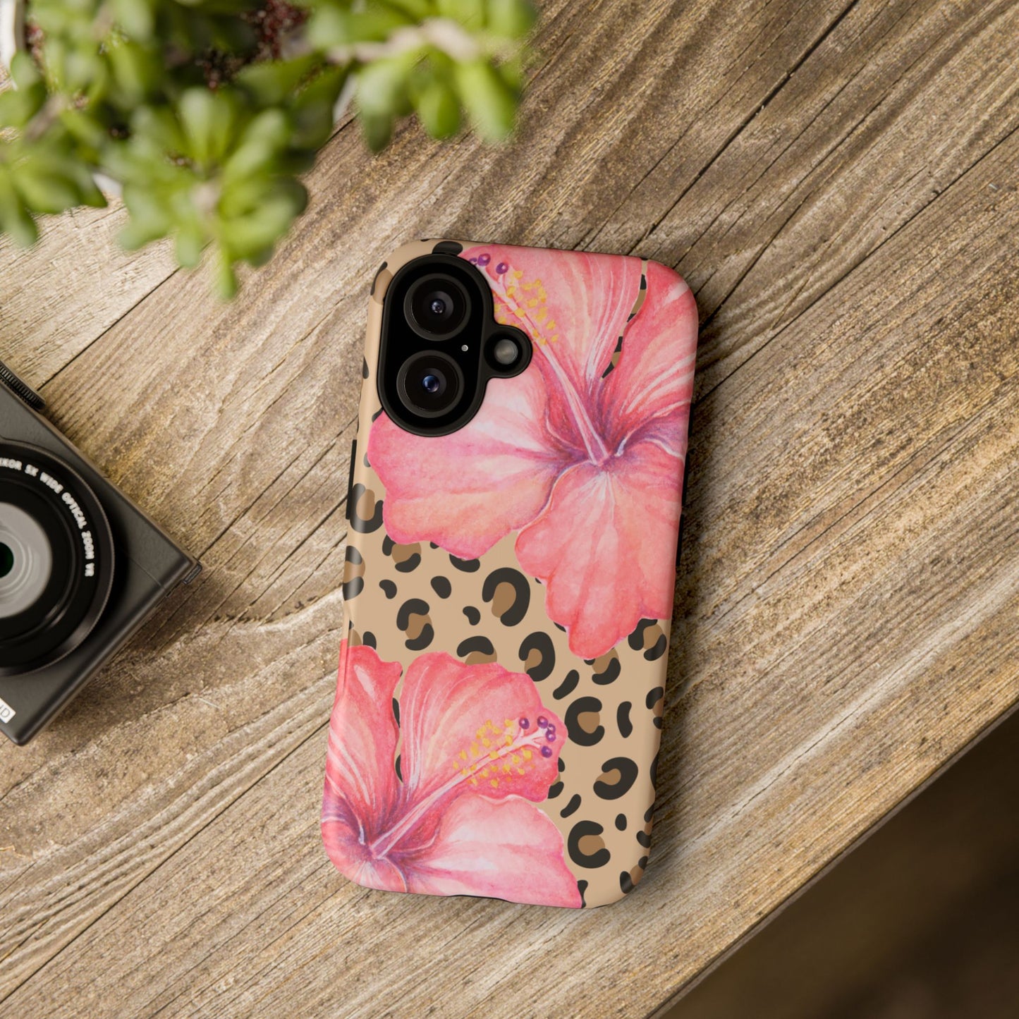 Leopard and Hibiscus iPHONE Tough Cases l Perfect for the Summer