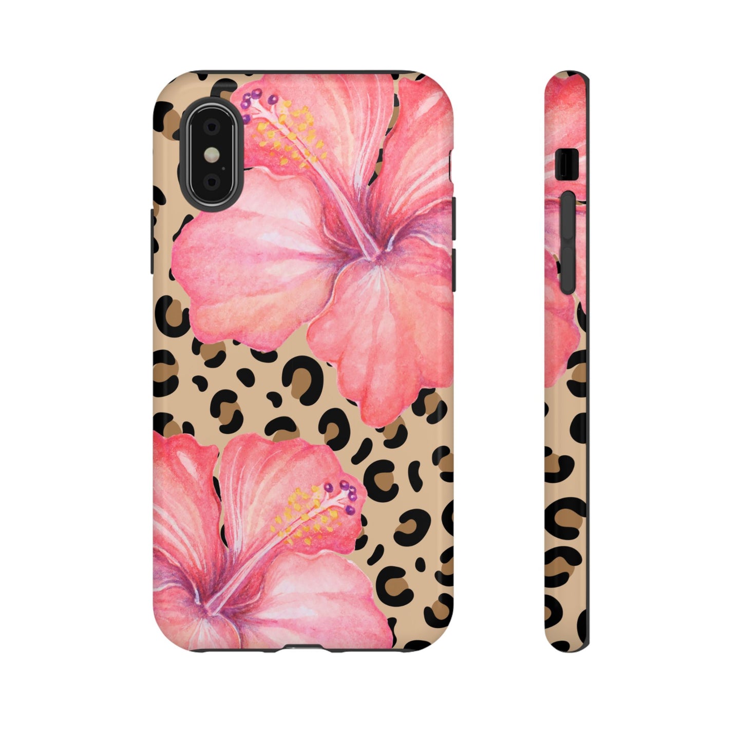 Leopard and Hibiscus iPHONE Tough Cases l Perfect for the Summer