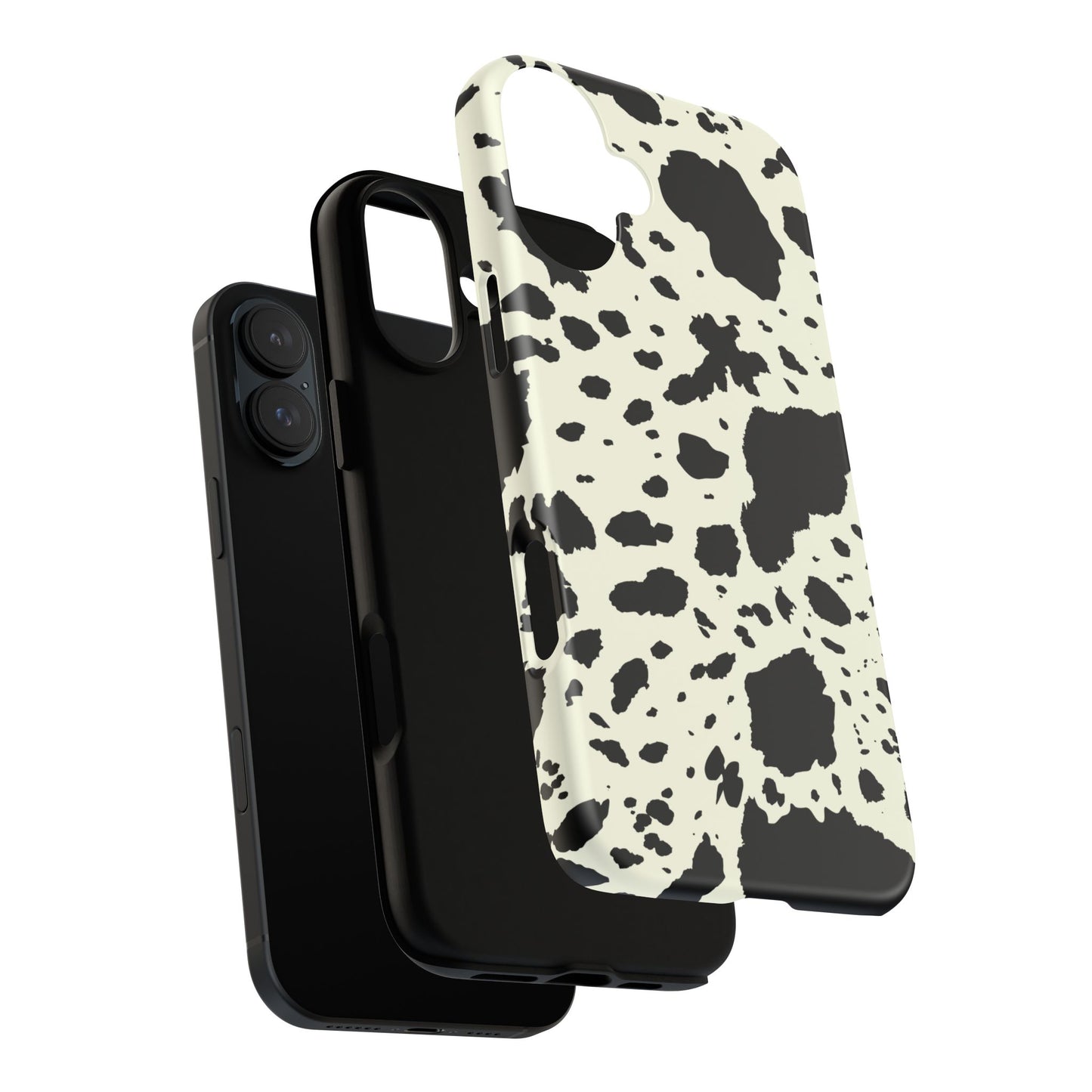 iPHONE Cow Print Tough Phone Cases l Durable Protection