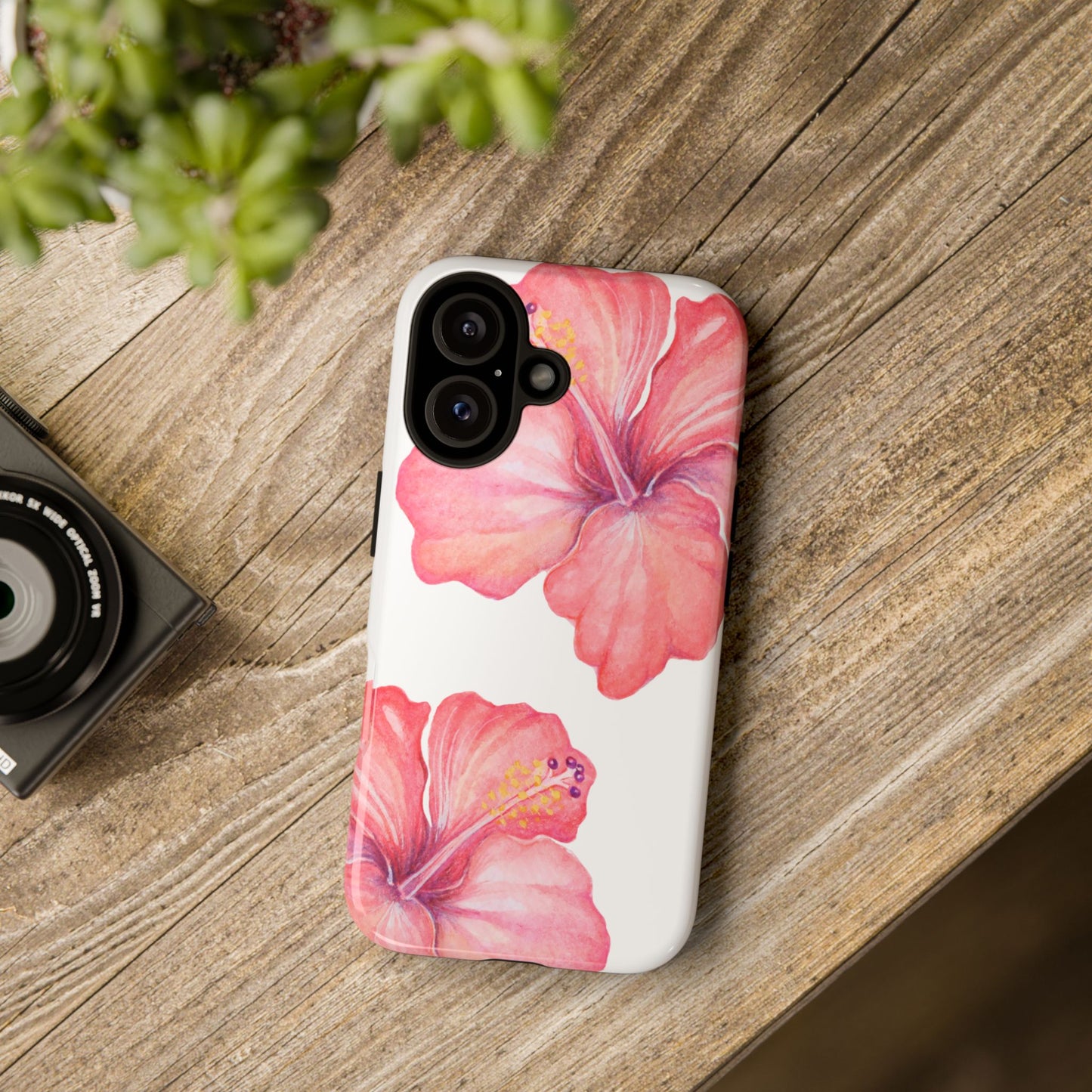 iPHONE Hibiscus Tough Case l Summer Vibe Mobile Case