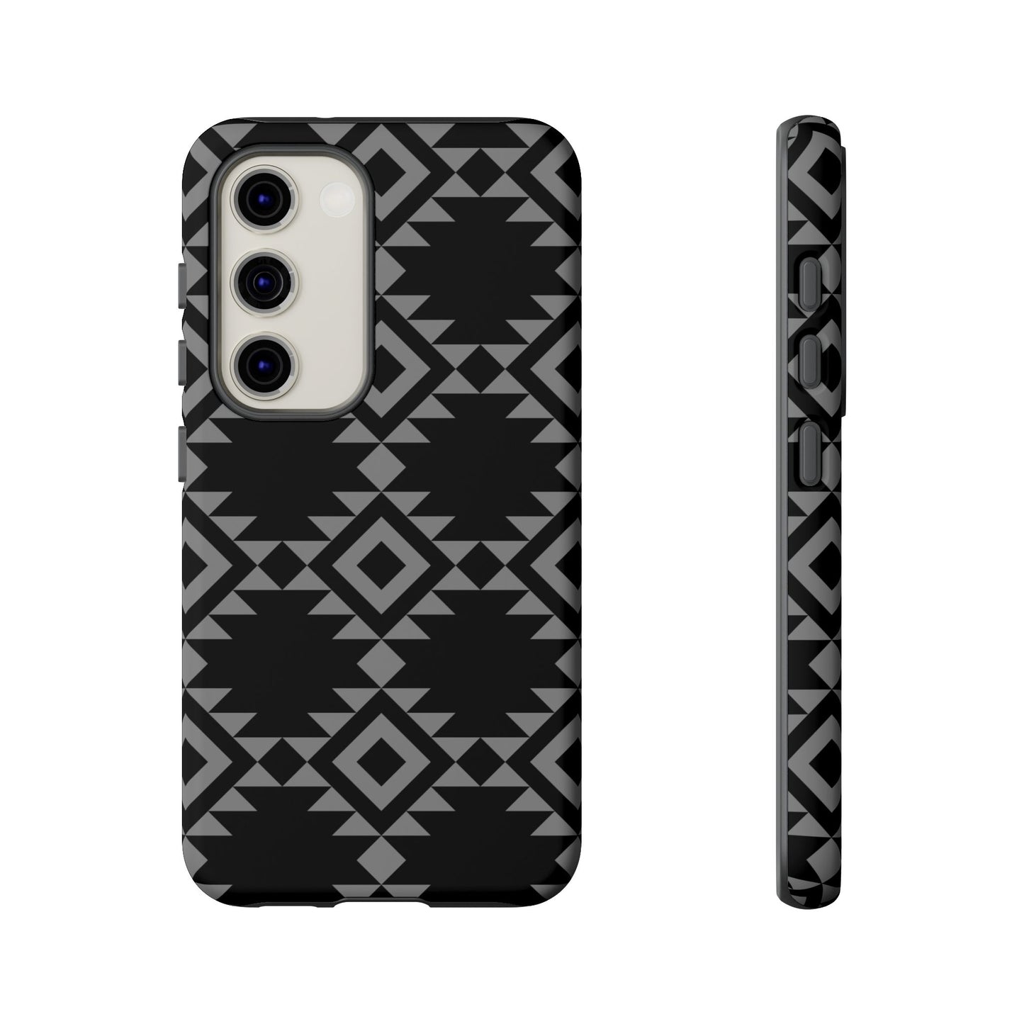 SAMSUNG Tribal Pattern Black and Grey Tough Phone Case | MADE FOR HIM AND HER
