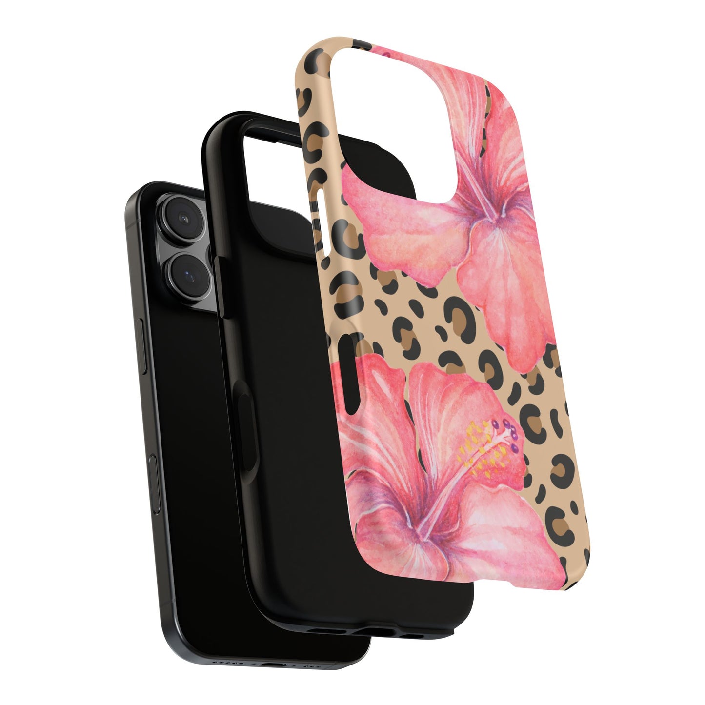 Leopard and Hibiscus iPHONE Tough Cases l Perfect for the Summer