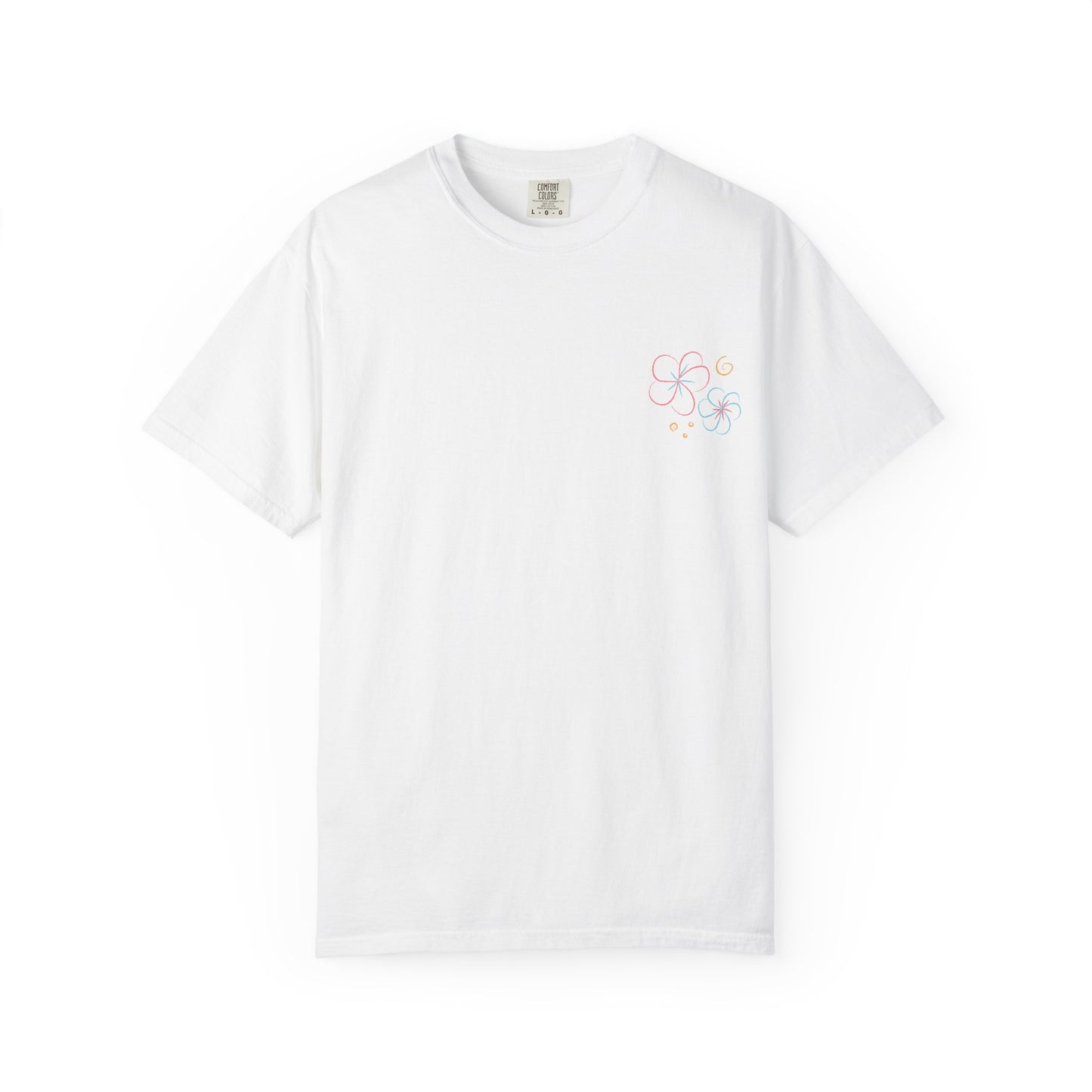 Pastel Hibiscus Logo Garment-Dyed Tee l Summer Essential