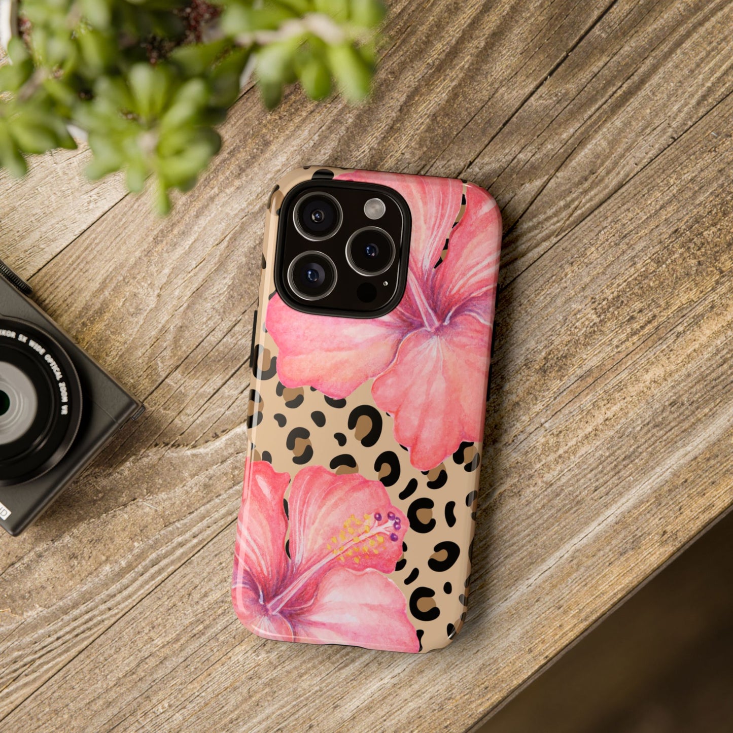 Leopard and Hibiscus iPHONE Tough Cases l Perfect for the Summer