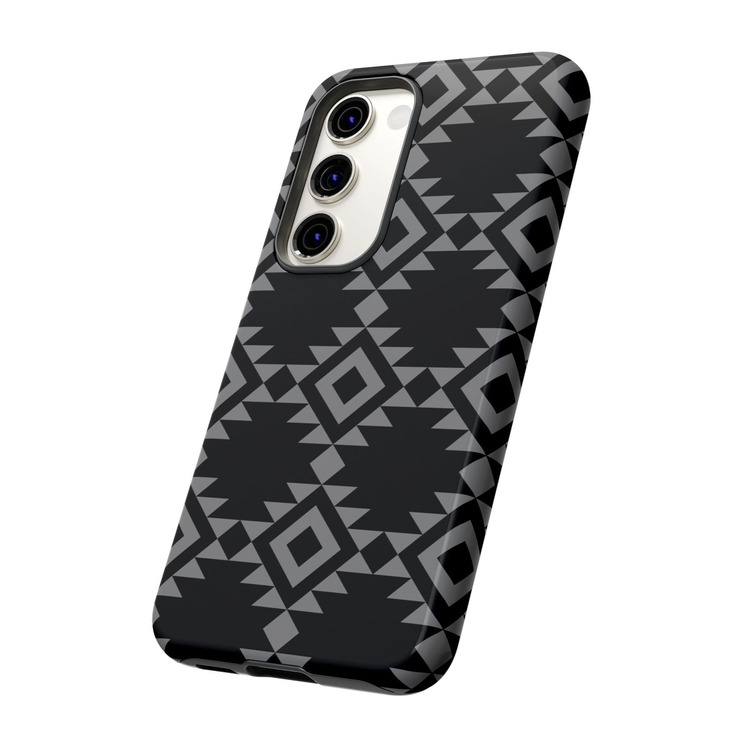 SAMSUNG Tribal Pattern Black and Grey Tough Phone Case | MADE FOR HIM AND HER