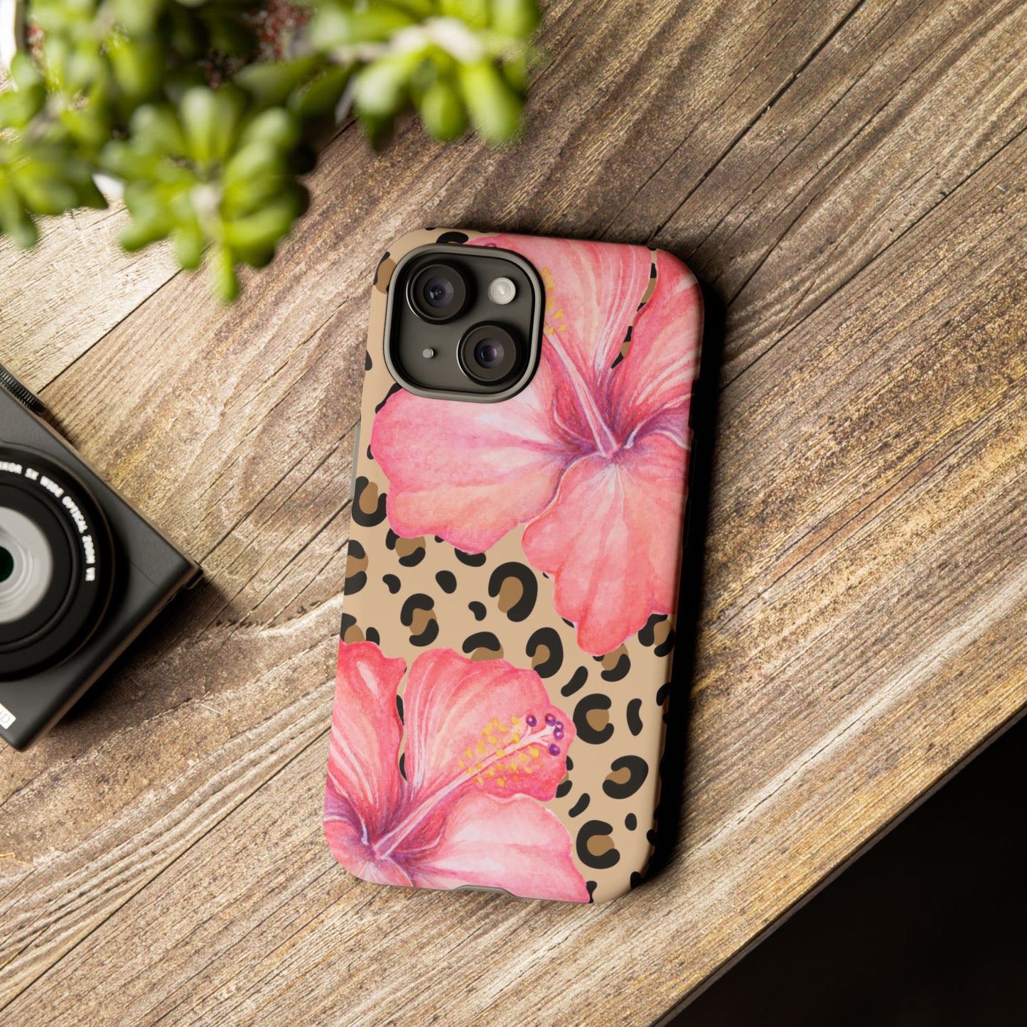 Leopard and Hibiscus iPHONE Tough Cases l Perfect for the Summer