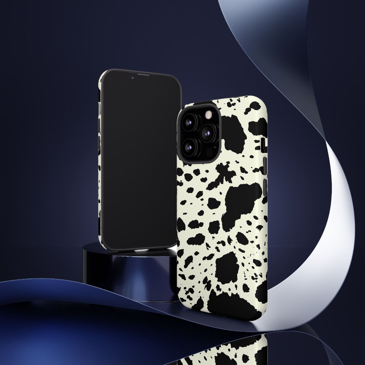 iPHONE Cow Print Tough Phone Cases l Durable Protection