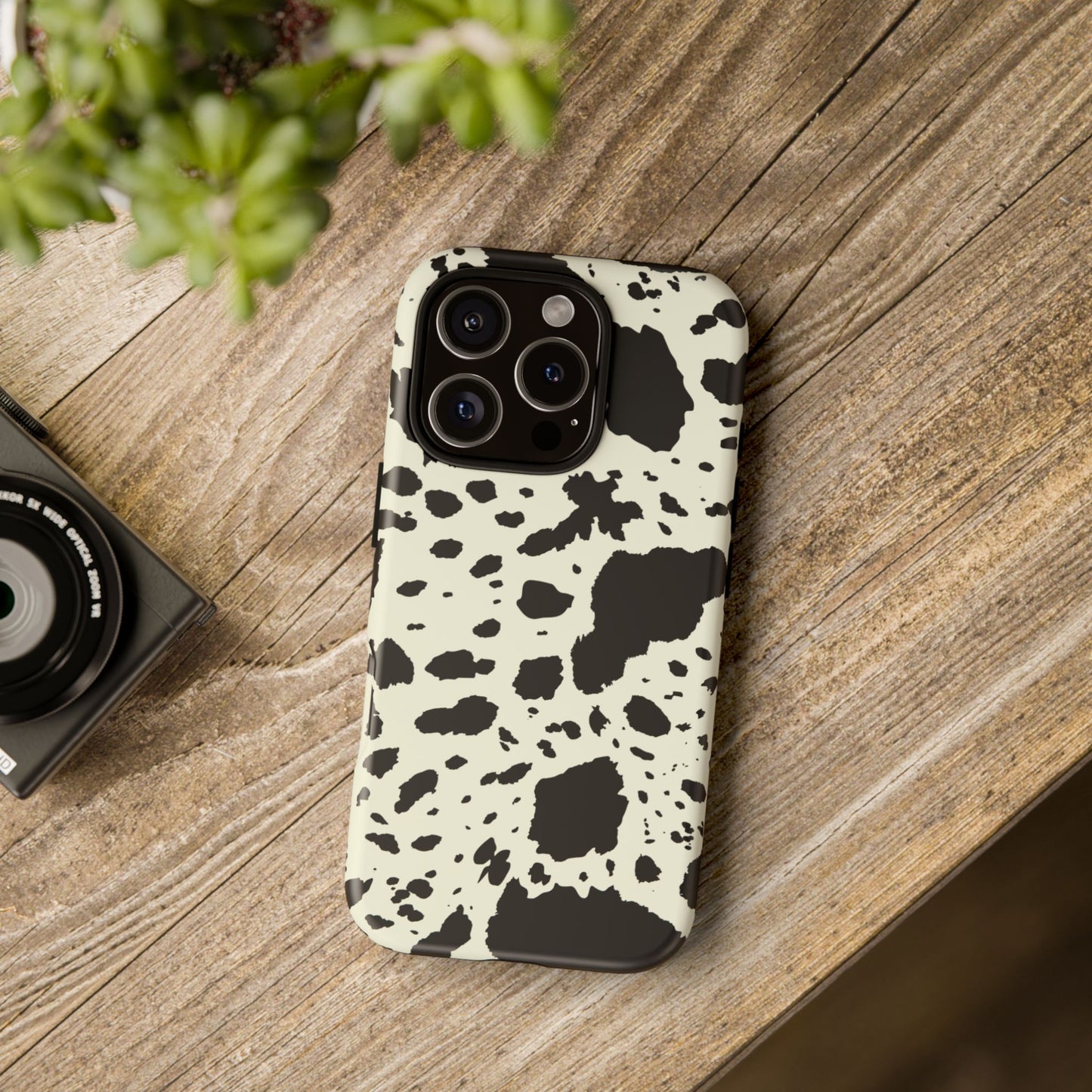 iPHONE Cow Print Tough Phone Cases l Durable Protection