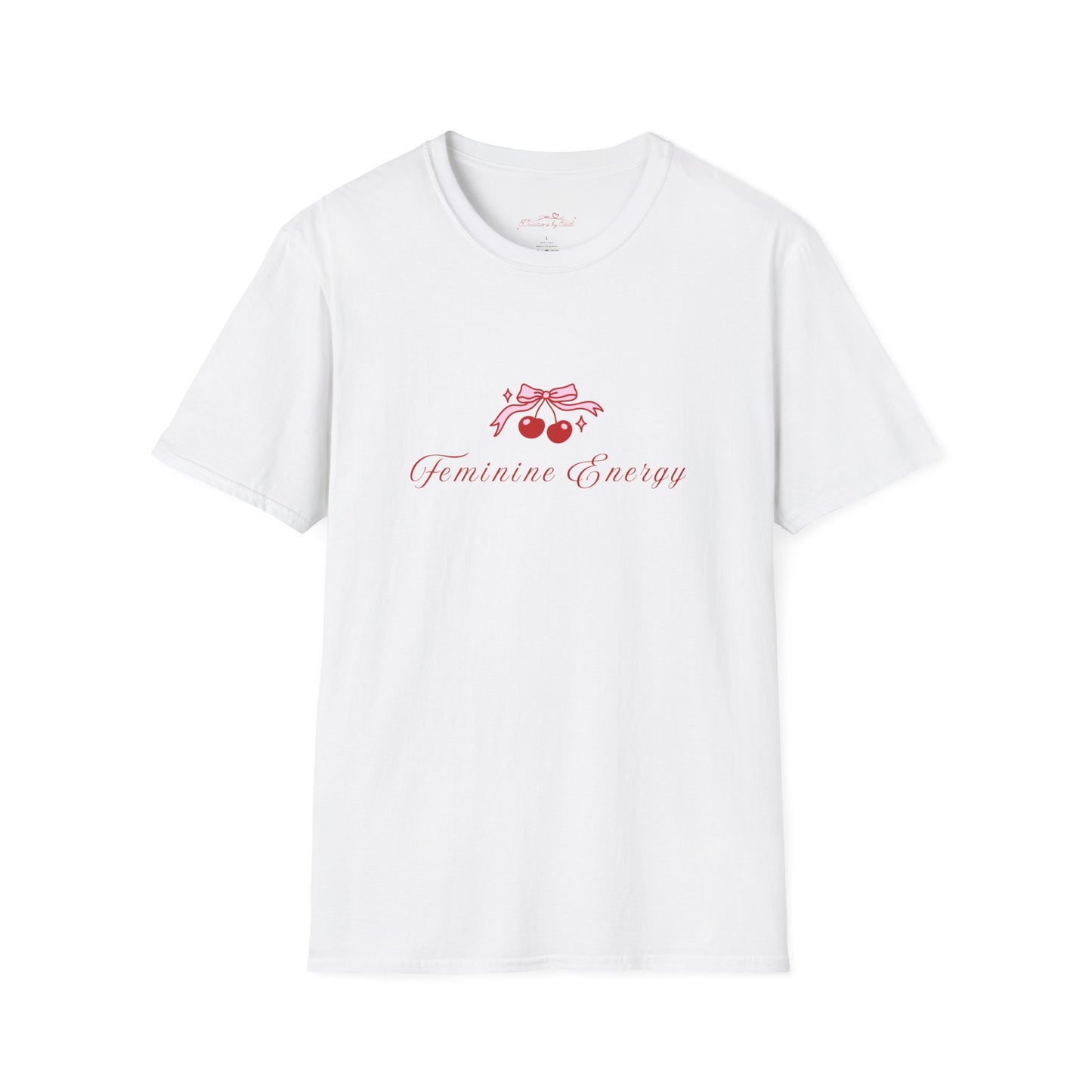 Feminine Energy Unisex Softstyle T-Shirt - Positive Vibes for Everyday Wear