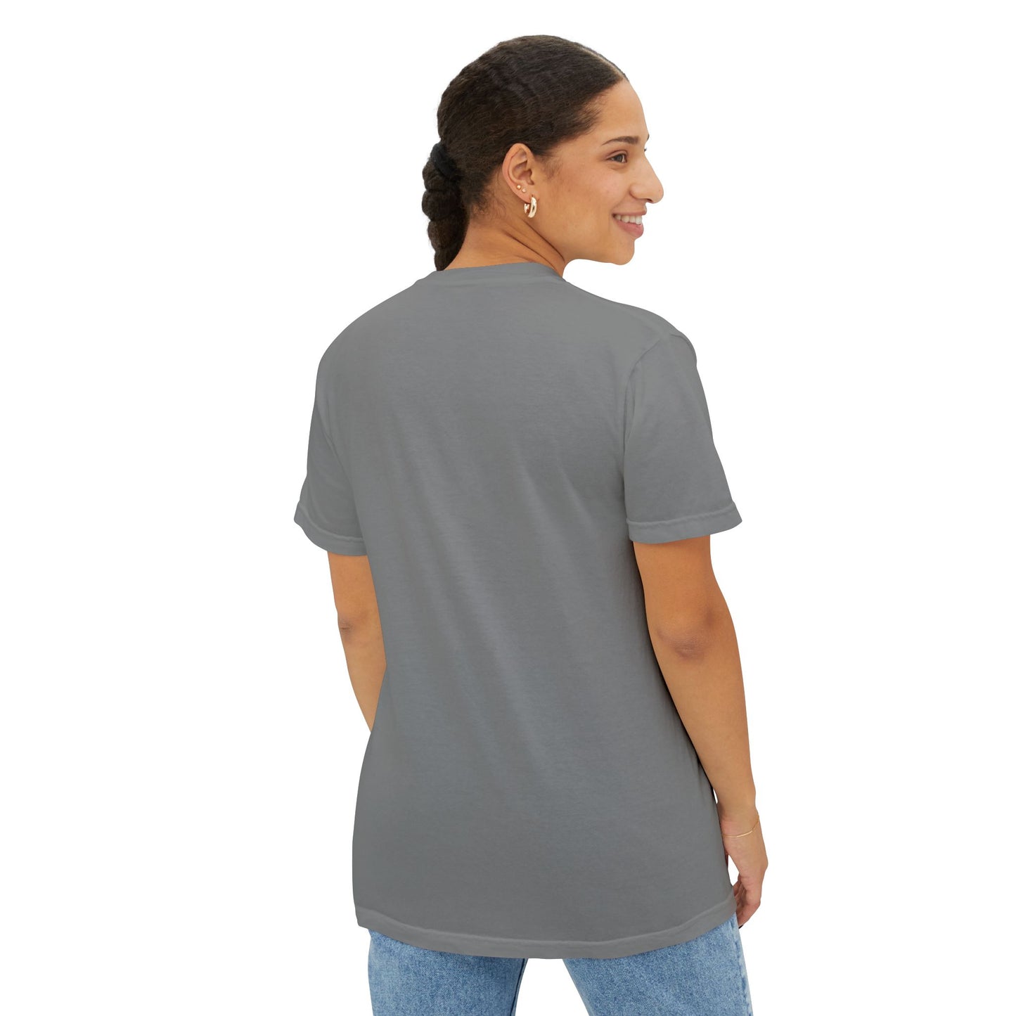 "Wish you were here" Unisex Garment-Dyed Pocket T-Shirt l Casual Everyday Tee, Comfortable Relaxed Fit