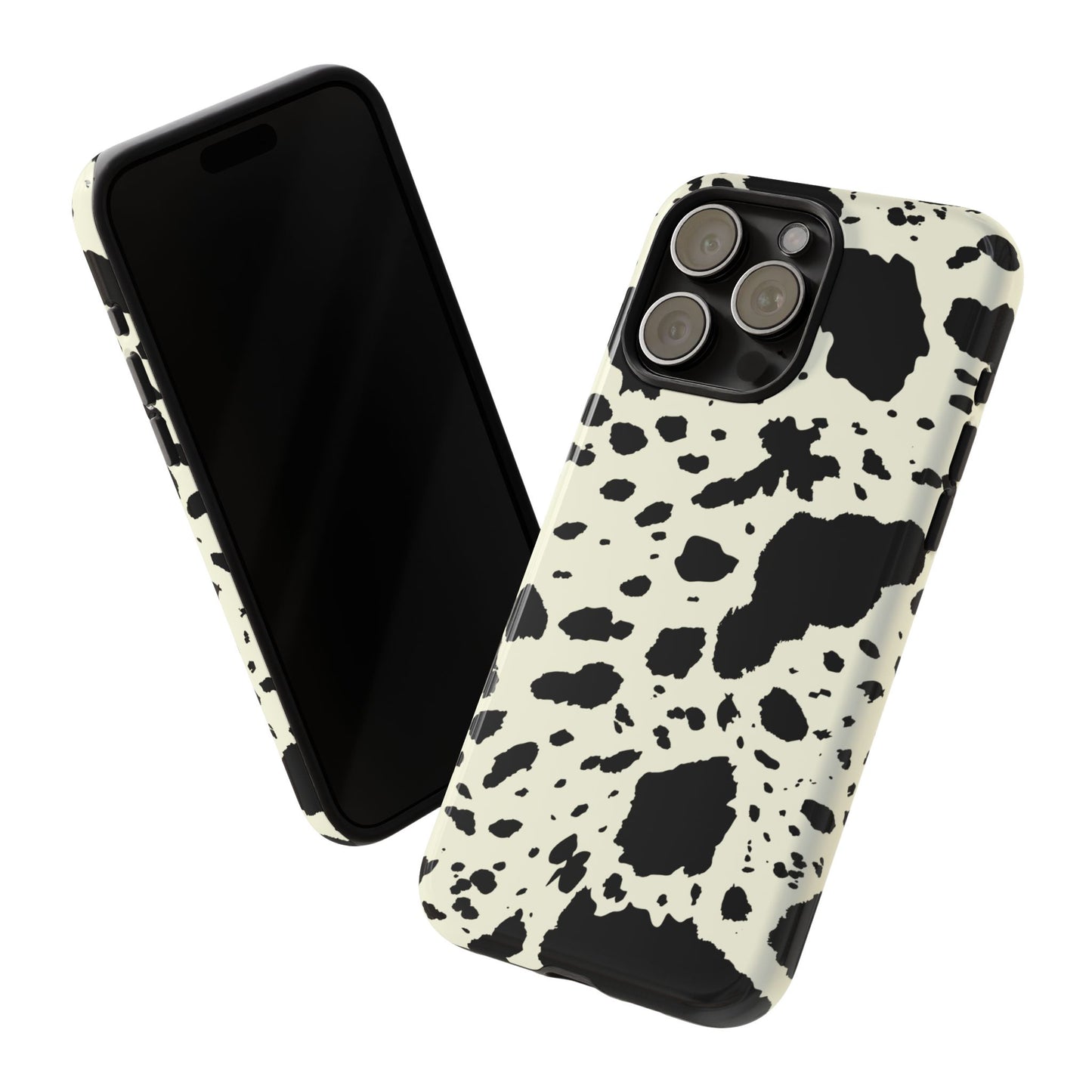 iPHONE Cow Print Tough Phone Cases l Durable Protection