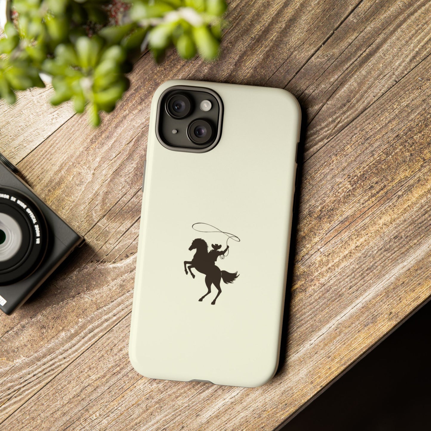 iPHONE Western Horse Rider Phone Case l Durable Phone Cover, Cowboy Style, Tough Case