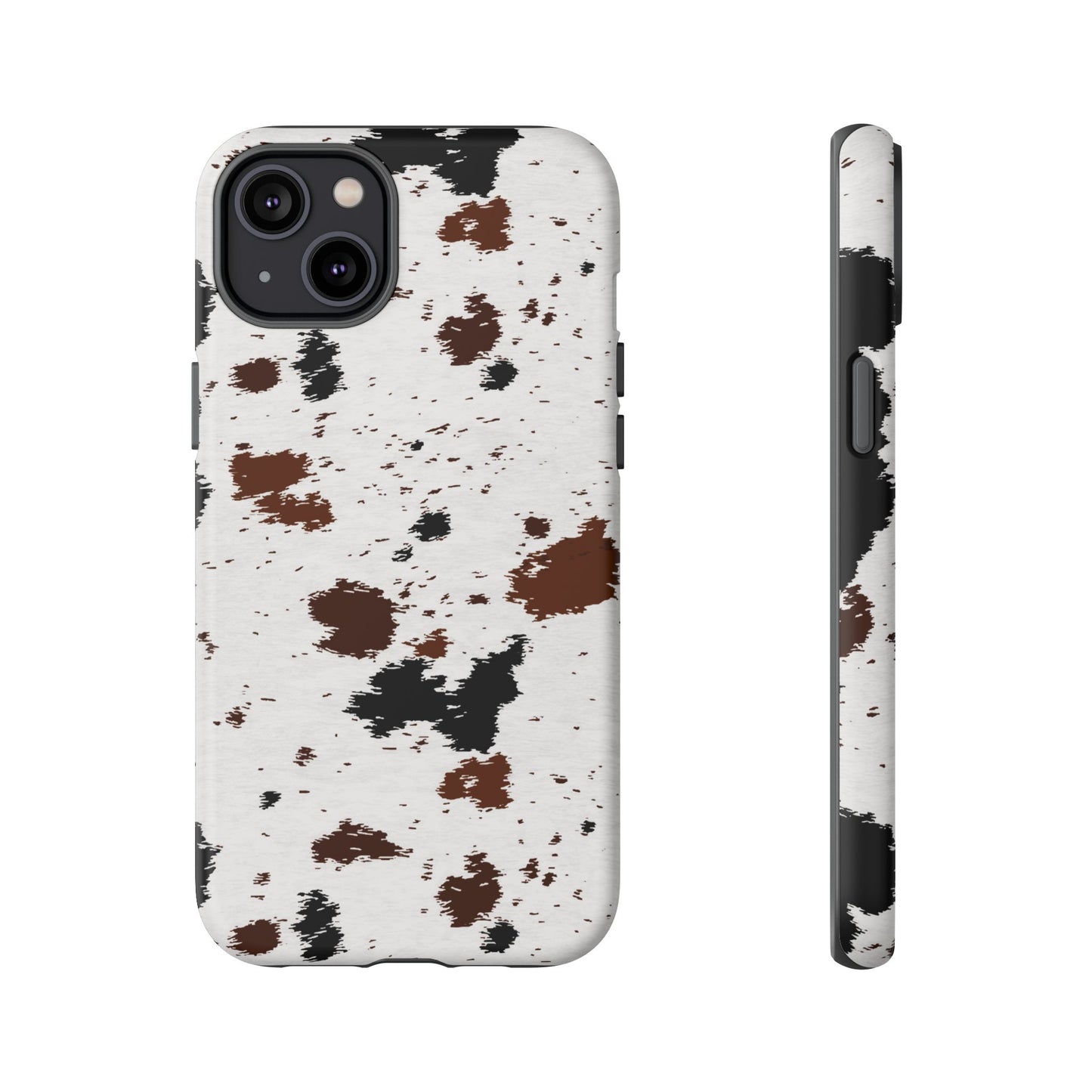 iPHONE Cow Print Tough Phone Case l GIFT FOR HIM AND HER