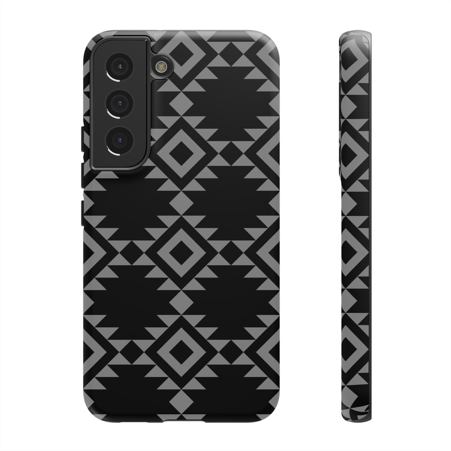 SAMSUNG Tribal Pattern Black and Grey Tough Phone Case | MADE FOR HIM AND HER