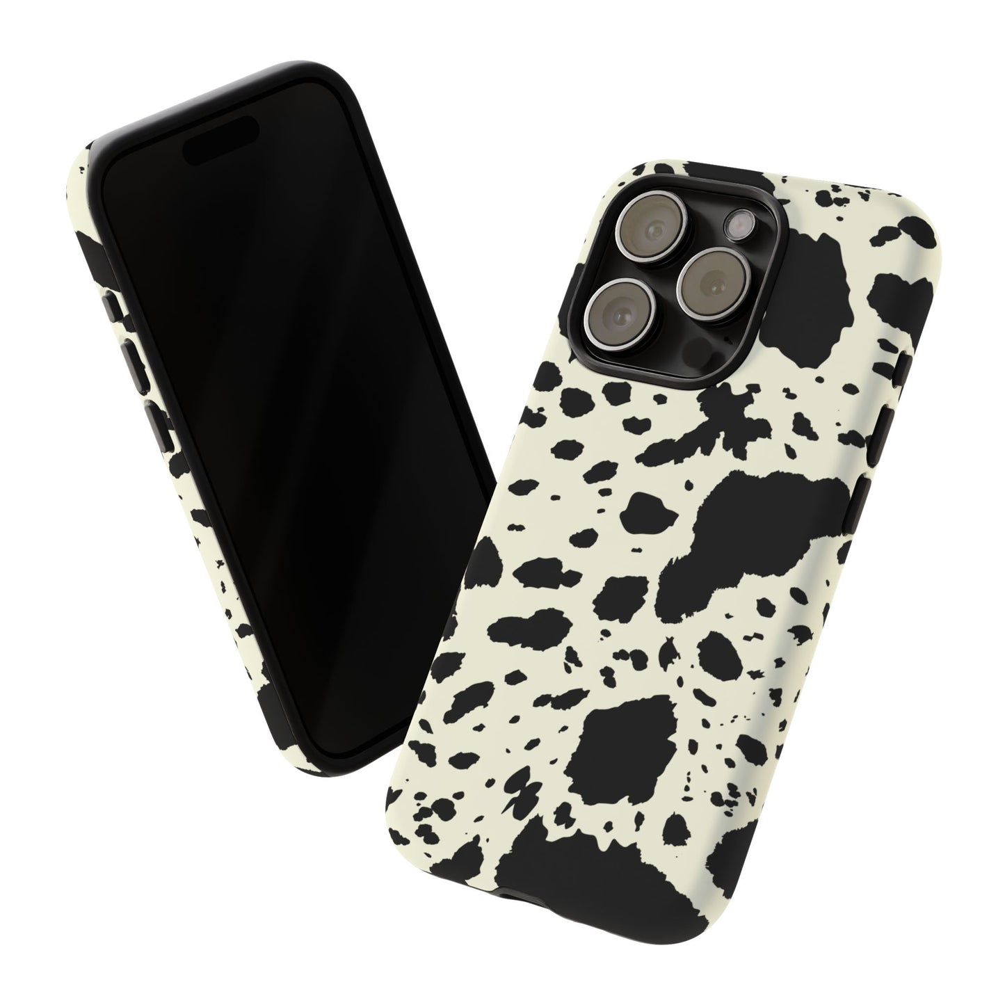 iPHONE Cow Print Tough Phone Cases l Durable Protection