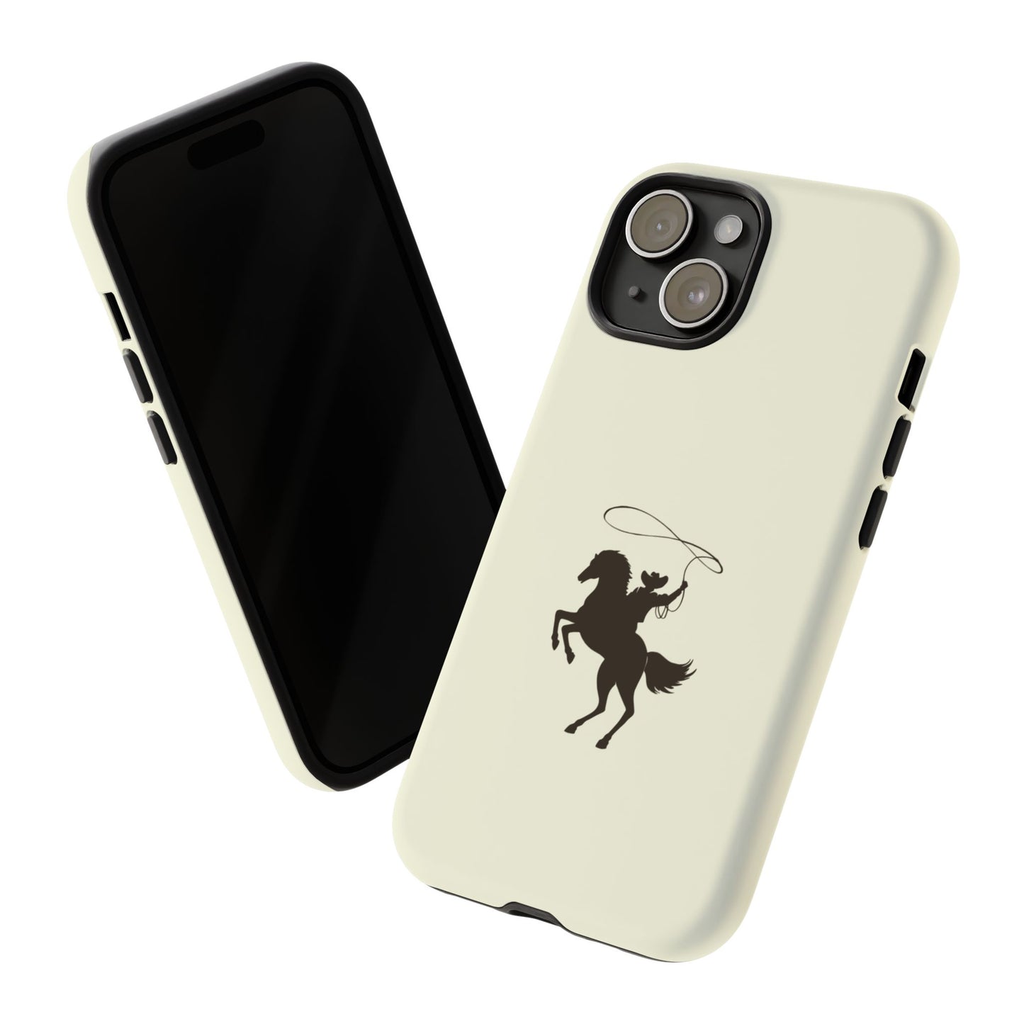 iPHONE Western Horse Rider Phone Case l Durable Phone Cover, Cowboy Style, Tough Case
