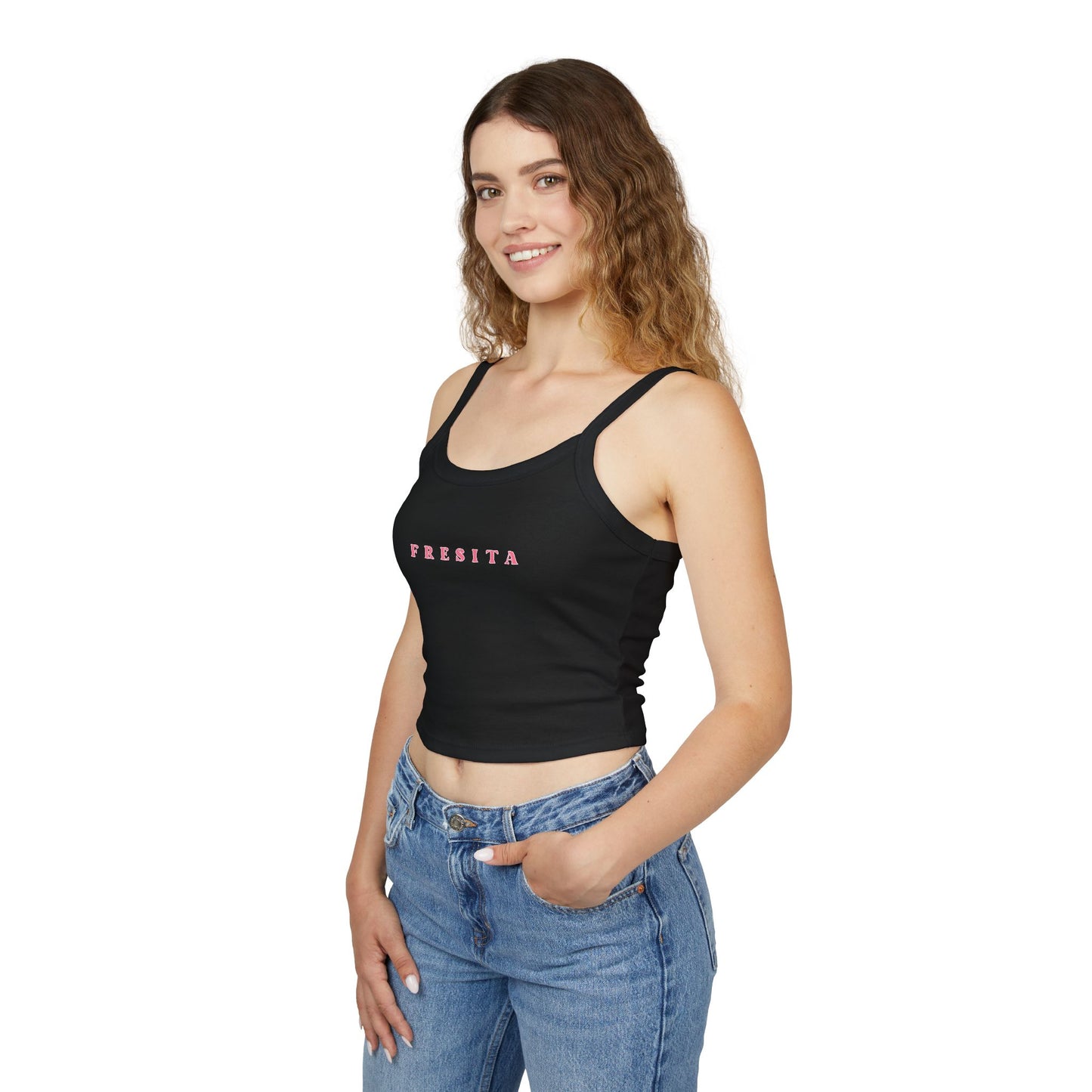 "Fresita" Women's Spaghetti Strap Tank Top l Cute Summer Top, Casual Wear