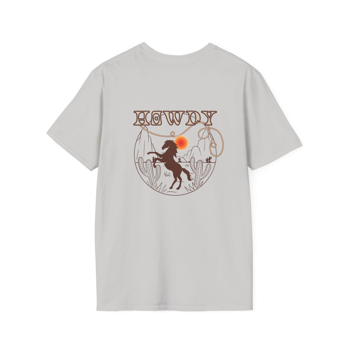 Howdy Cowboy Graphic Tee - Unisex Softstyle T-Shirt