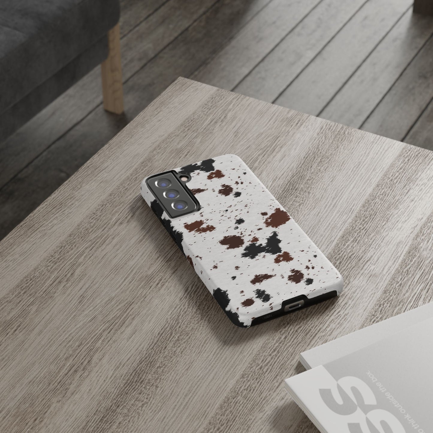 SAMSUNG Cow Print Tough Phone Case l GIFT FOR HIM AND HER