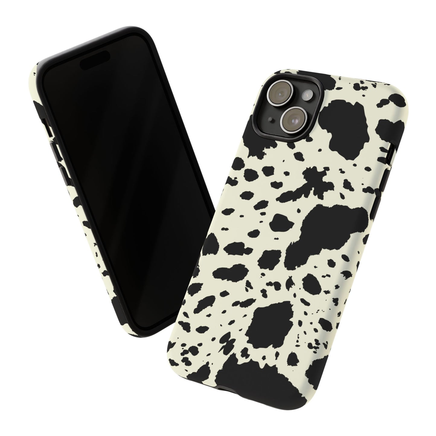 iPHONE Cow Print Tough Phone Cases l Durable Protection