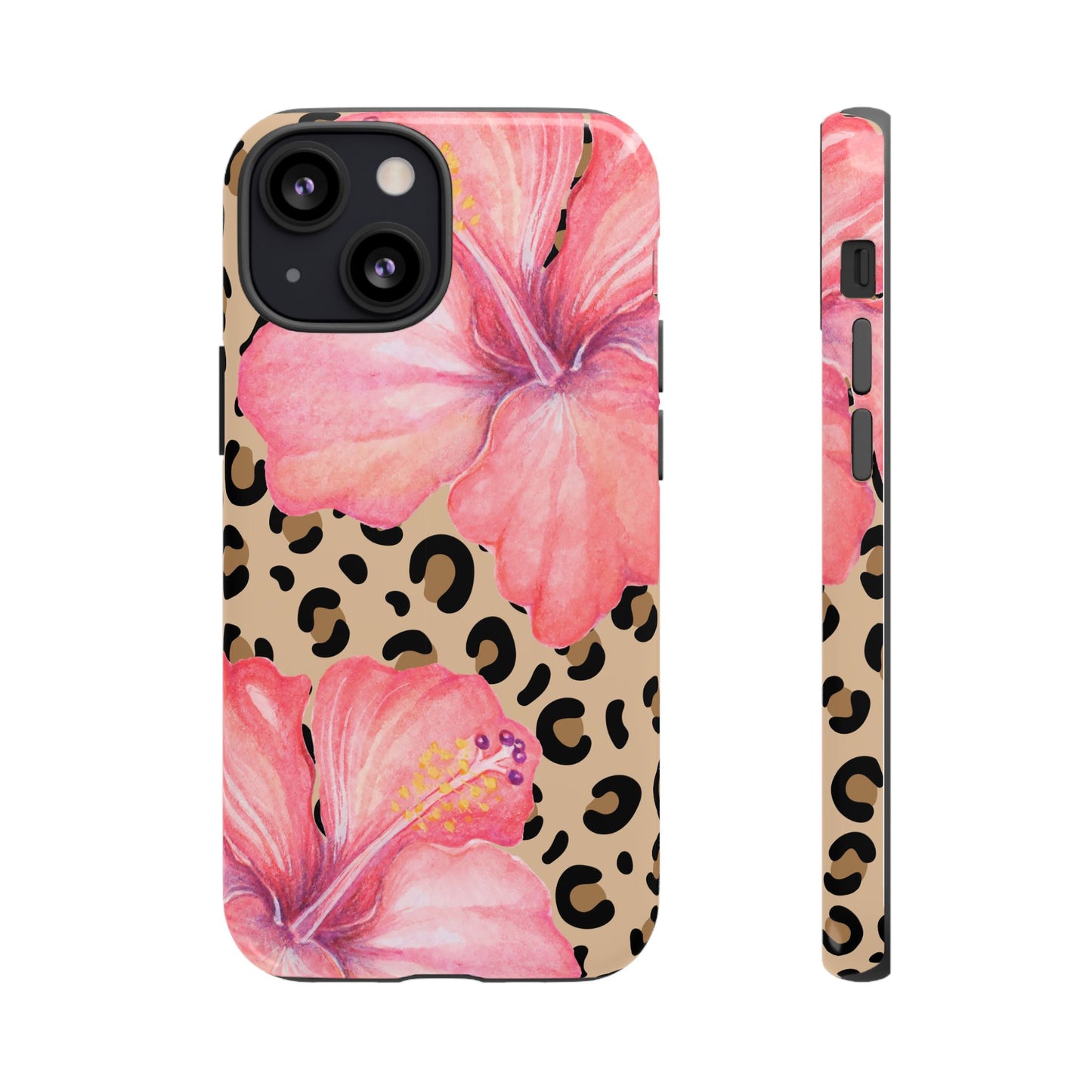 Leopard and Hibiscus iPHONE Tough Cases l Perfect for the Summer