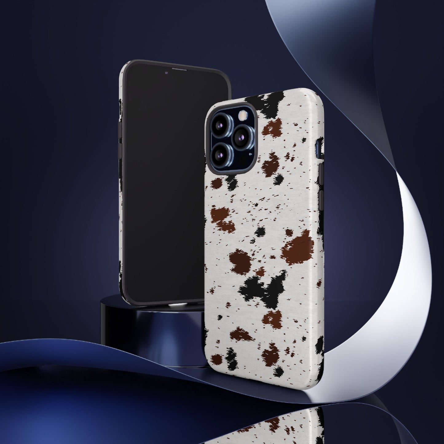 iPHONE Cow Print Tough Phone Case l GIFT FOR HIM AND HER