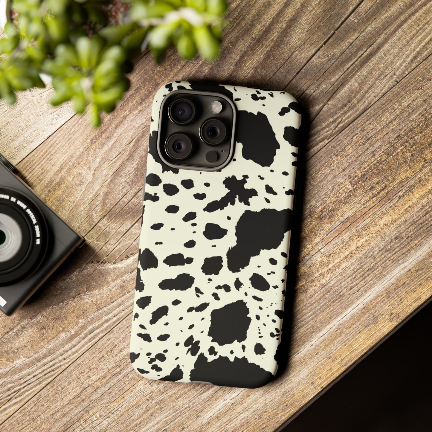 iPHONE Cow Print Tough Phone Cases l Durable Protection