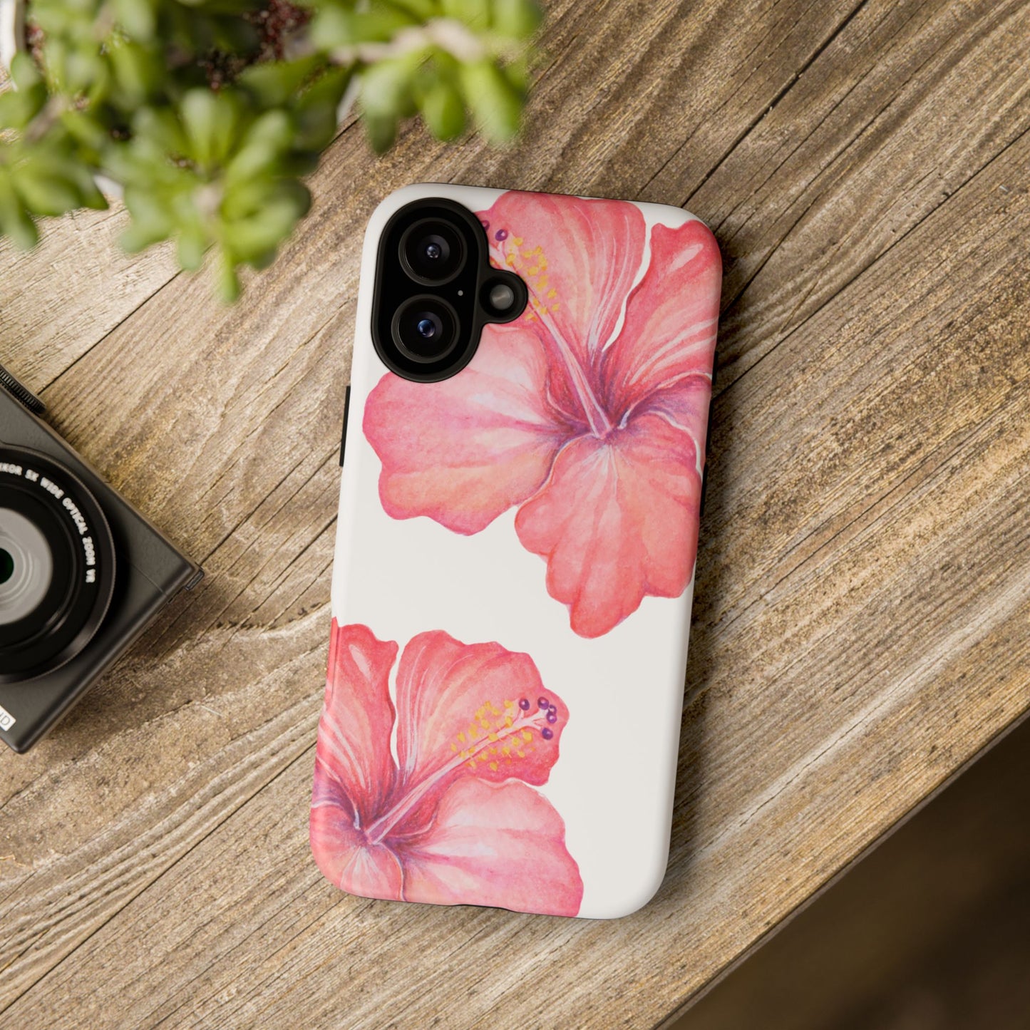 iPHONE Hibiscus Tough Case l Summer Vibe Mobile Case