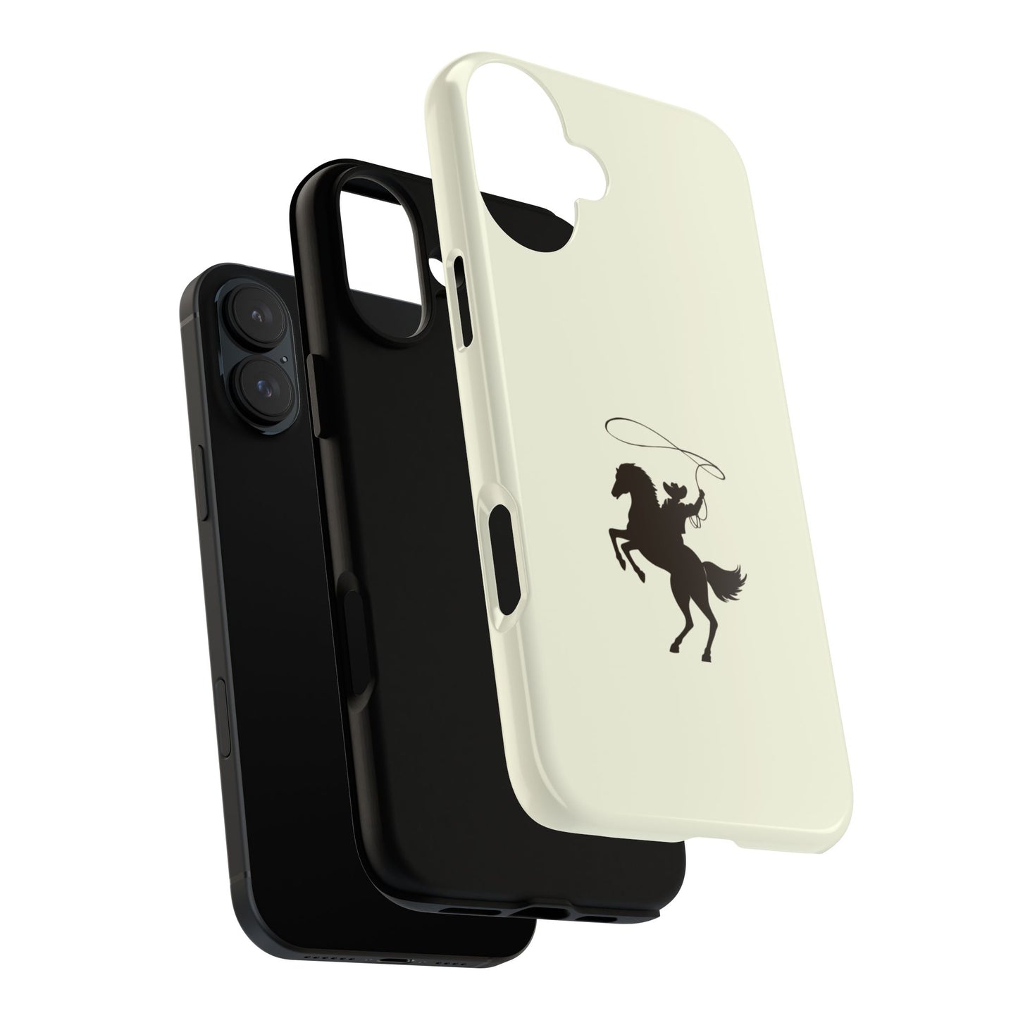 iPHONE Western Horse Rider Phone Case l Durable Phone Cover, Cowboy Style, Tough Case