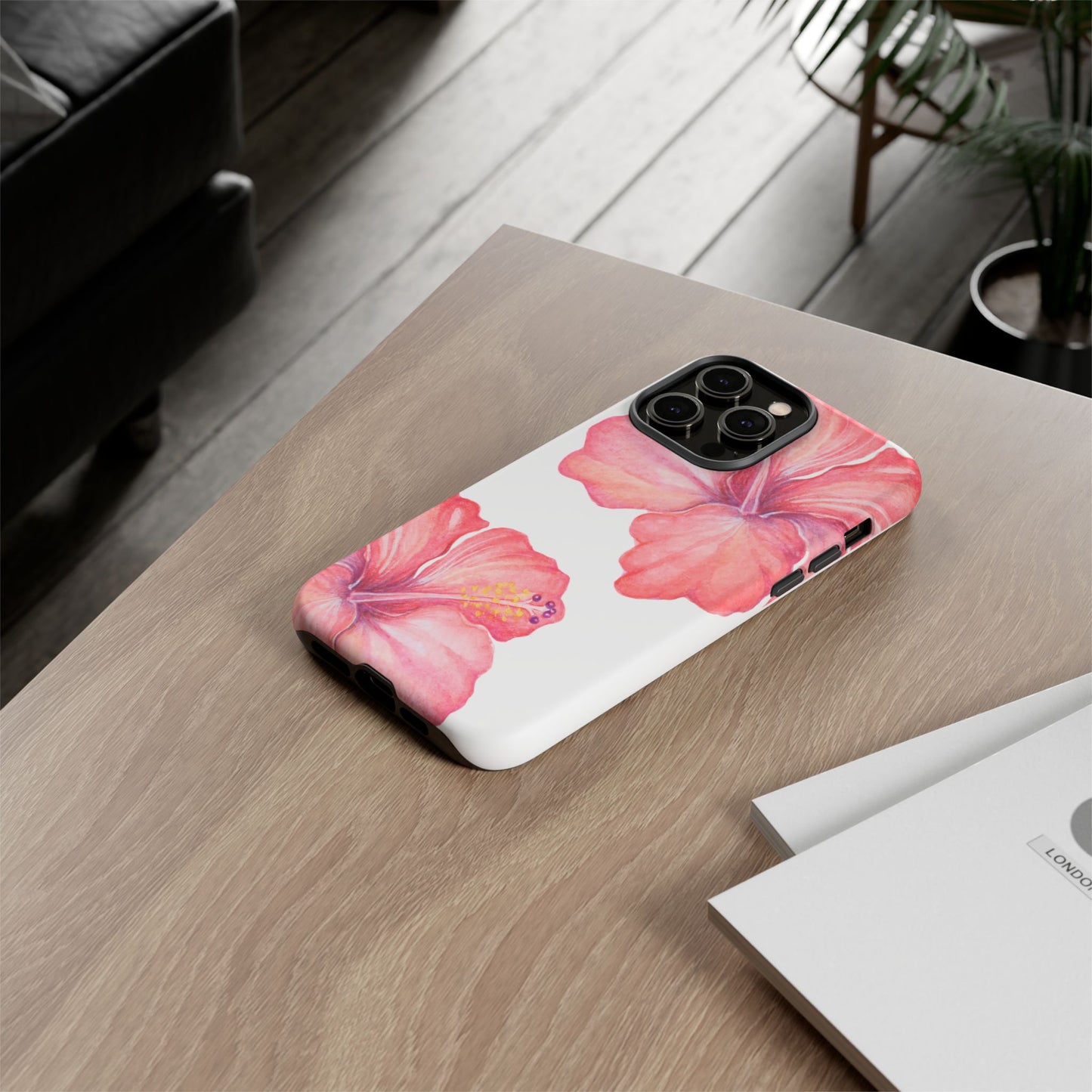iPHONE Hibiscus Tough Case l Summer Vibe Mobile Case