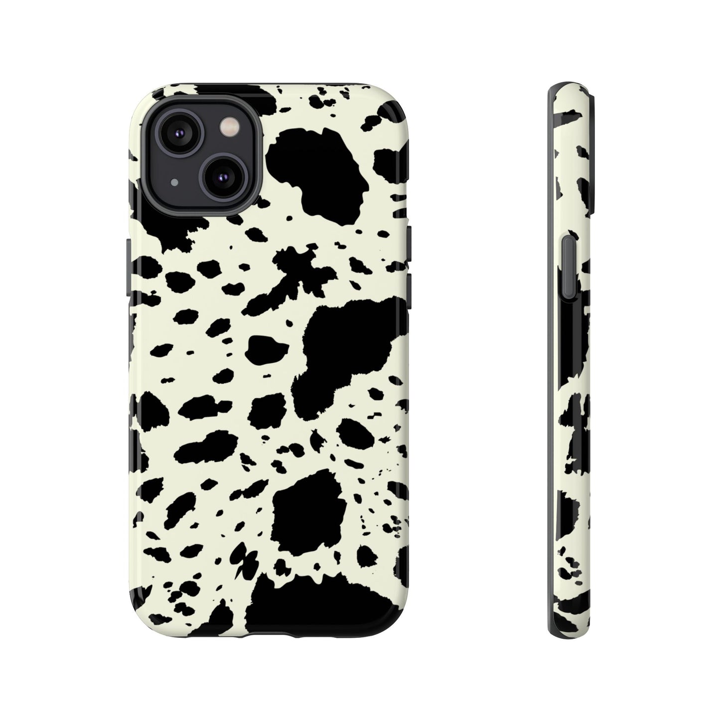 iPHONE Cow Print Tough Phone Cases l Durable Protection