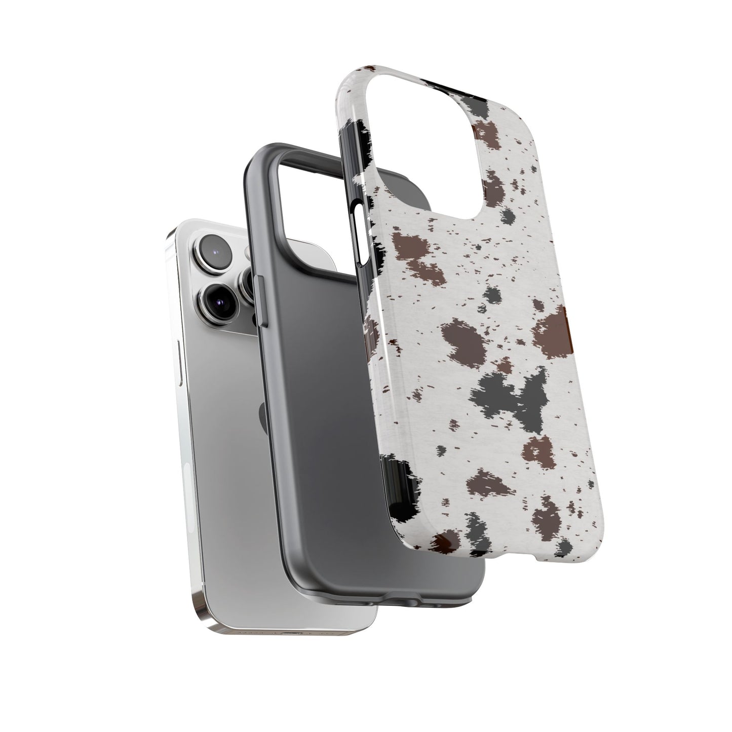 iPHONE Cow Print Tough Phone Case l GIFT FOR HIM AND HER