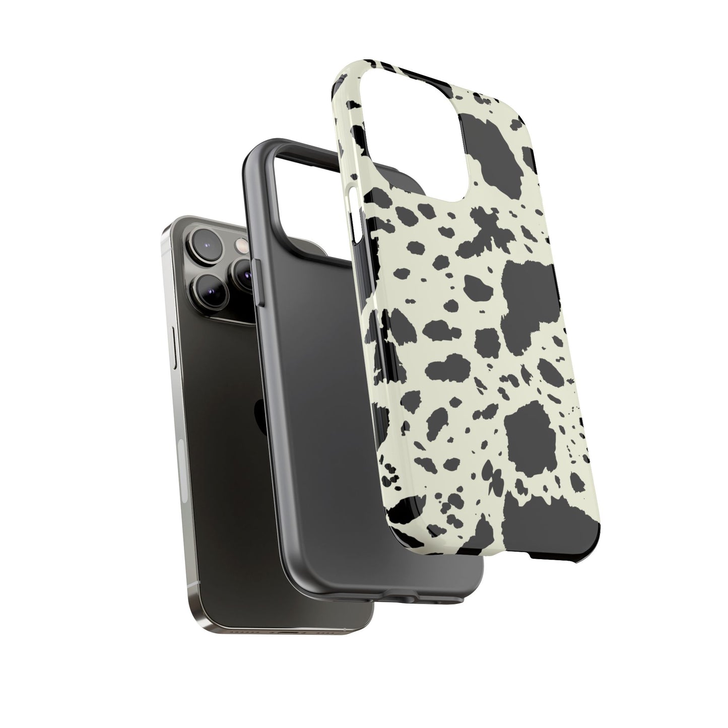 iPHONE Cow Print Tough Phone Cases l Durable Protection