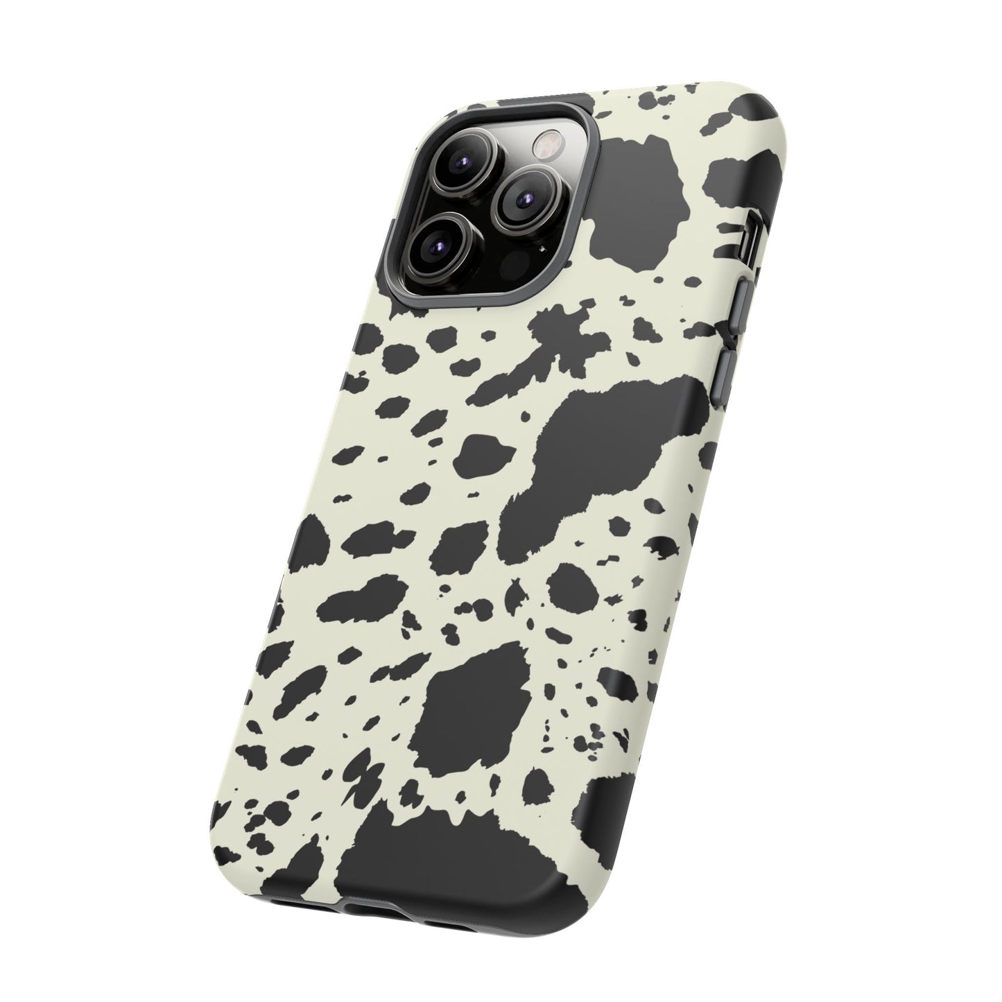 iPHONE Cow Print Tough Phone Cases l Durable Protection
