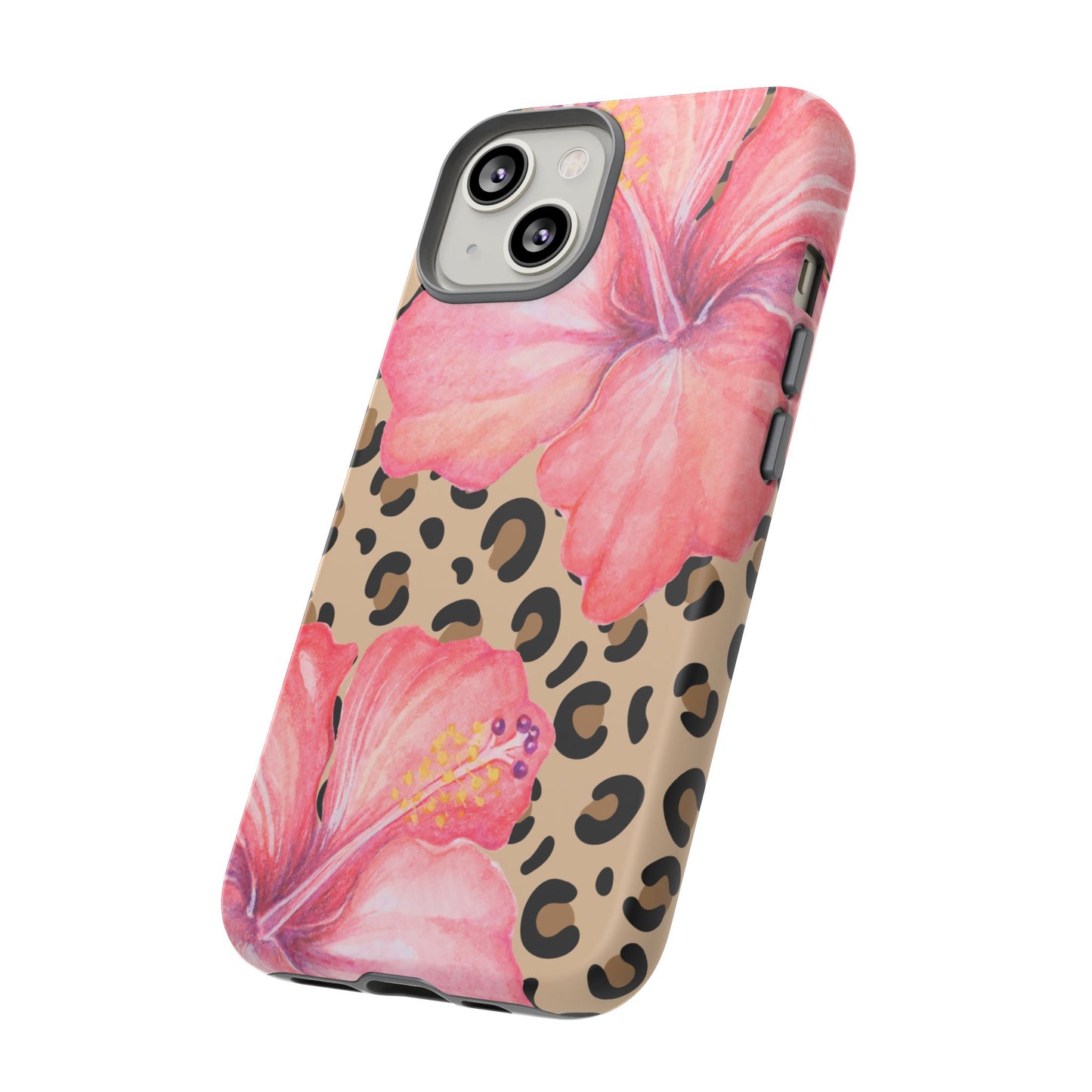 Leopard and Hibiscus iPHONE Tough Cases l Perfect for the Summer
