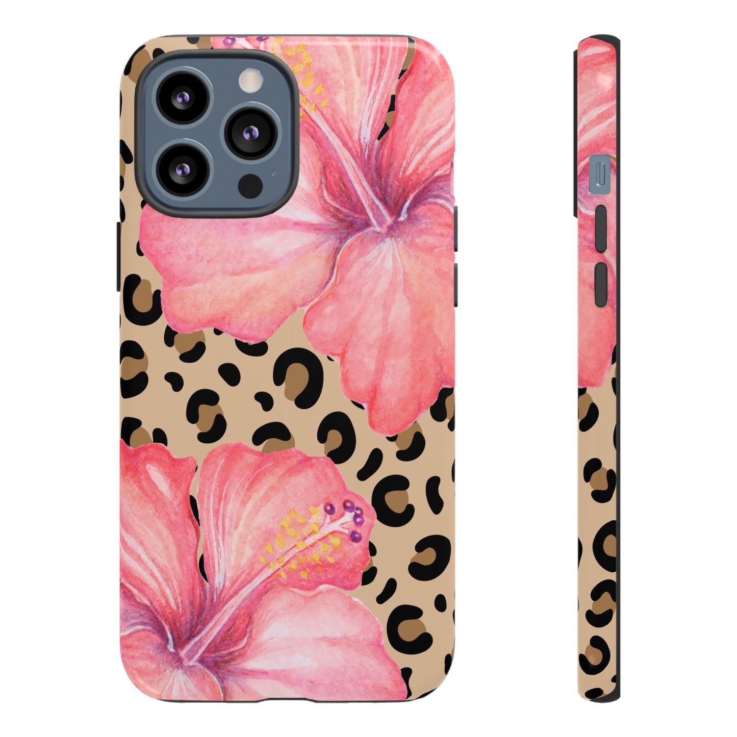 Leopard and Hibiscus iPHONE Tough Cases l Perfect for the Summer