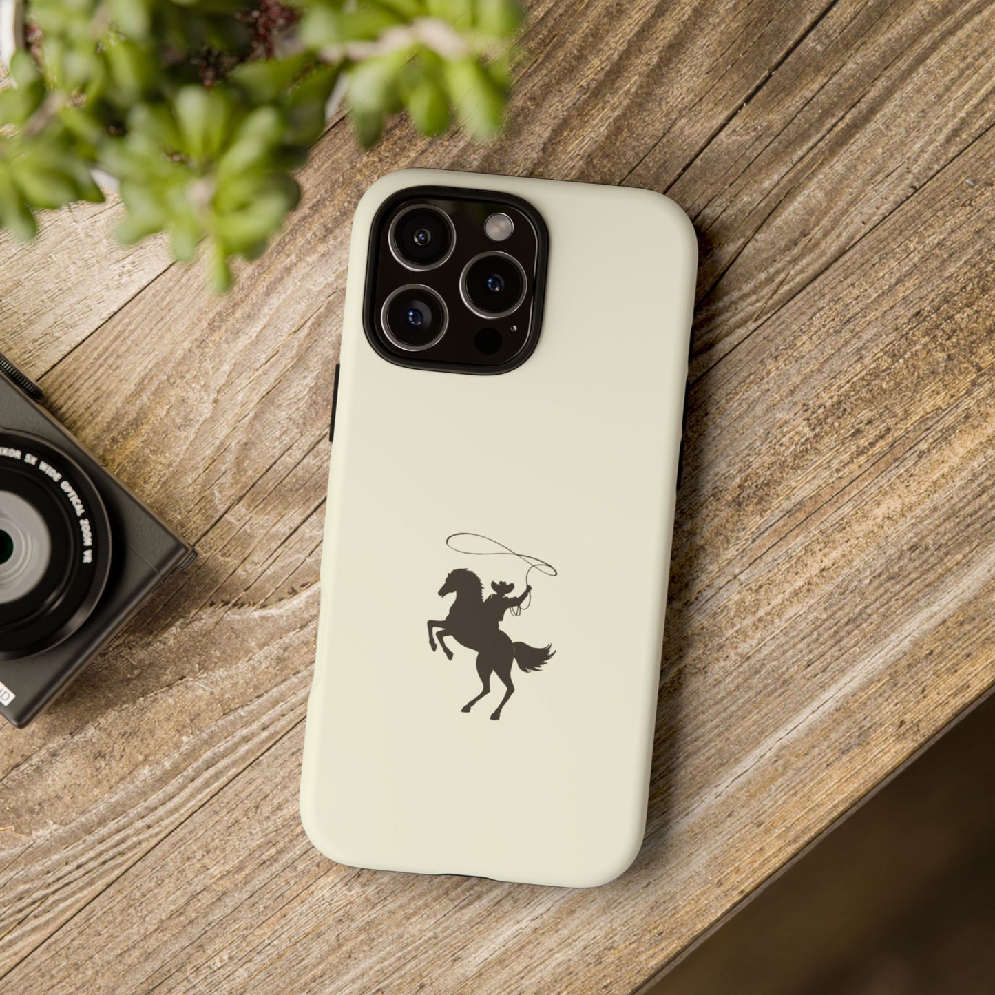 iPHONE Western Horse Rider Phone Case l Durable Phone Cover, Cowboy Style, Tough Case