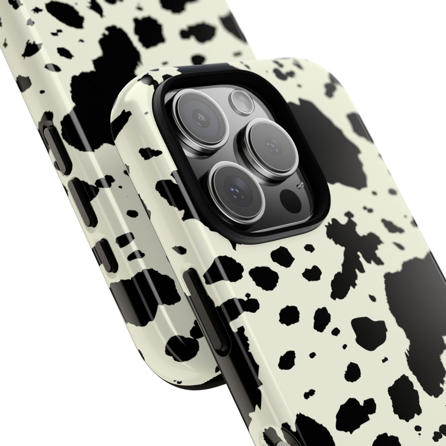 iPHONE Cow Print Tough Phone Cases l Durable Protection