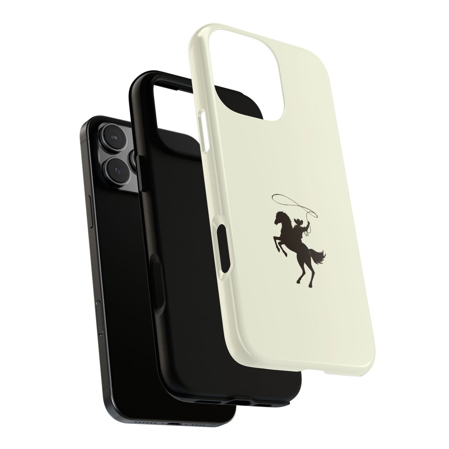 iPHONE Western Horse Rider Phone Case l Durable Phone Cover, Cowboy Style, Tough Case