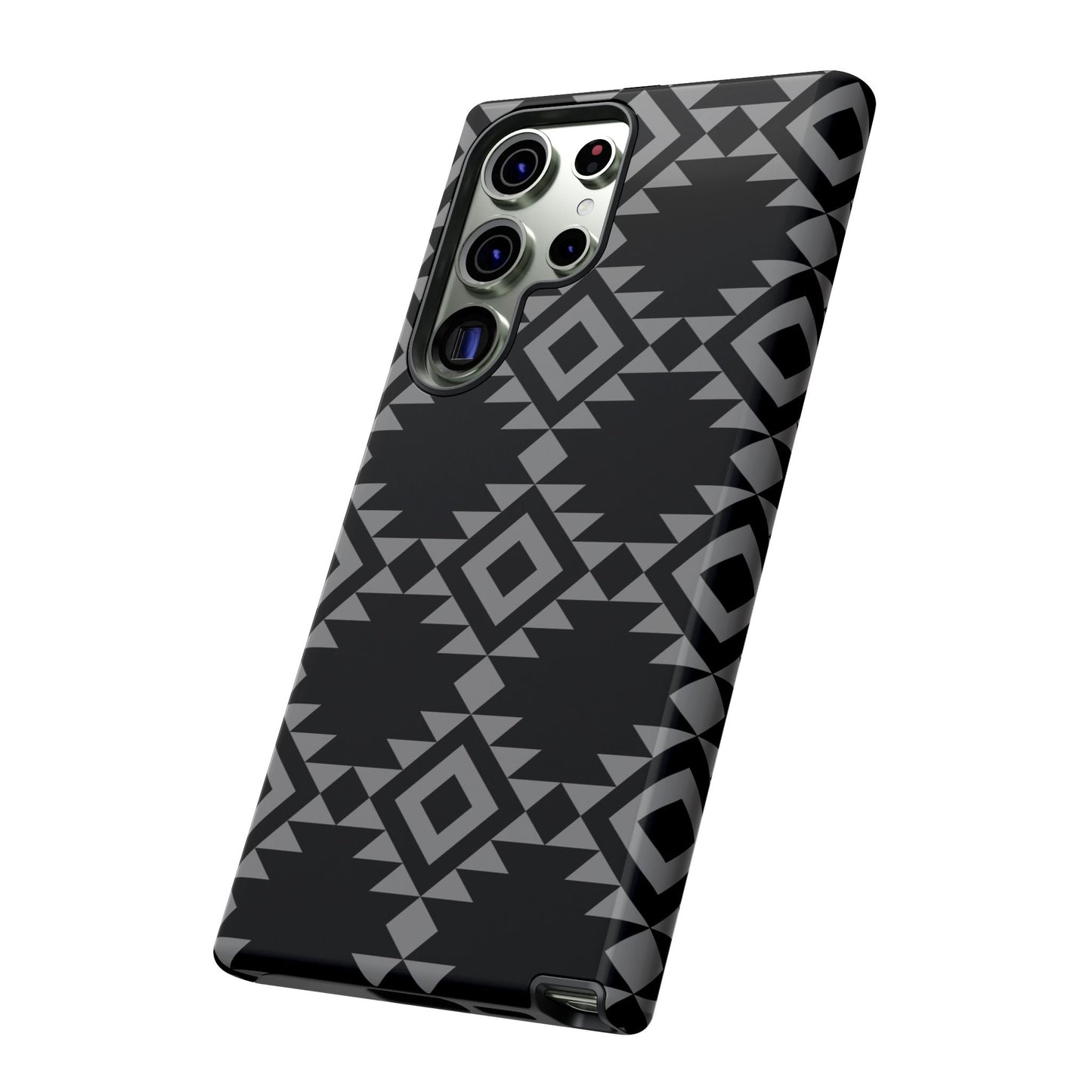SAMSUNG Tribal Pattern Black and Grey Tough Phone Case | MADE FOR HIM AND HER