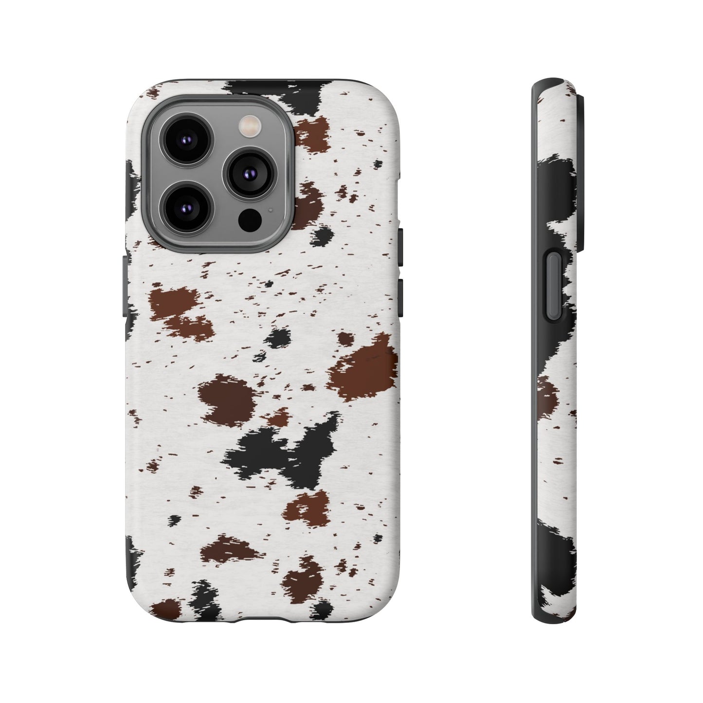 iPHONE Cow Print Tough Phone Case l GIFT FOR HIM AND HER