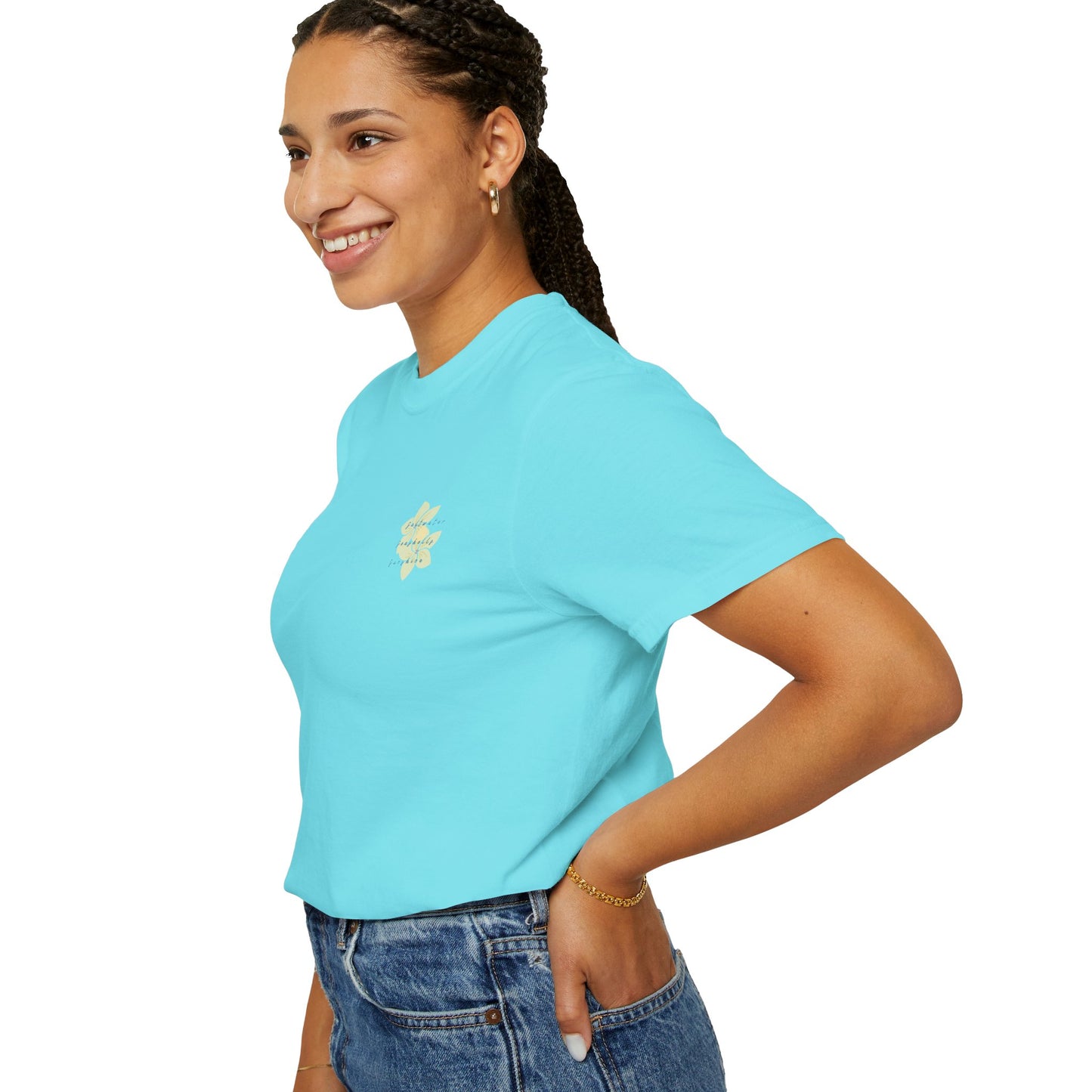 "Saltwater, Seashells, Sunshine" Garment-Dyed T-Shirt l Coastal Vibes, Relaxed Fit, Beachwear