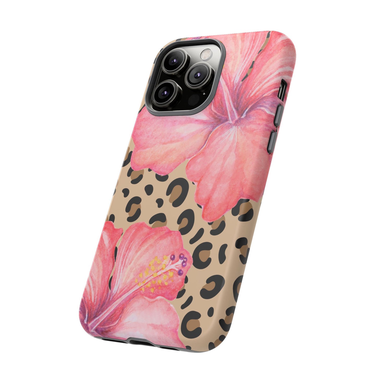 Leopard and Hibiscus iPHONE Tough Cases l Perfect for the Summer