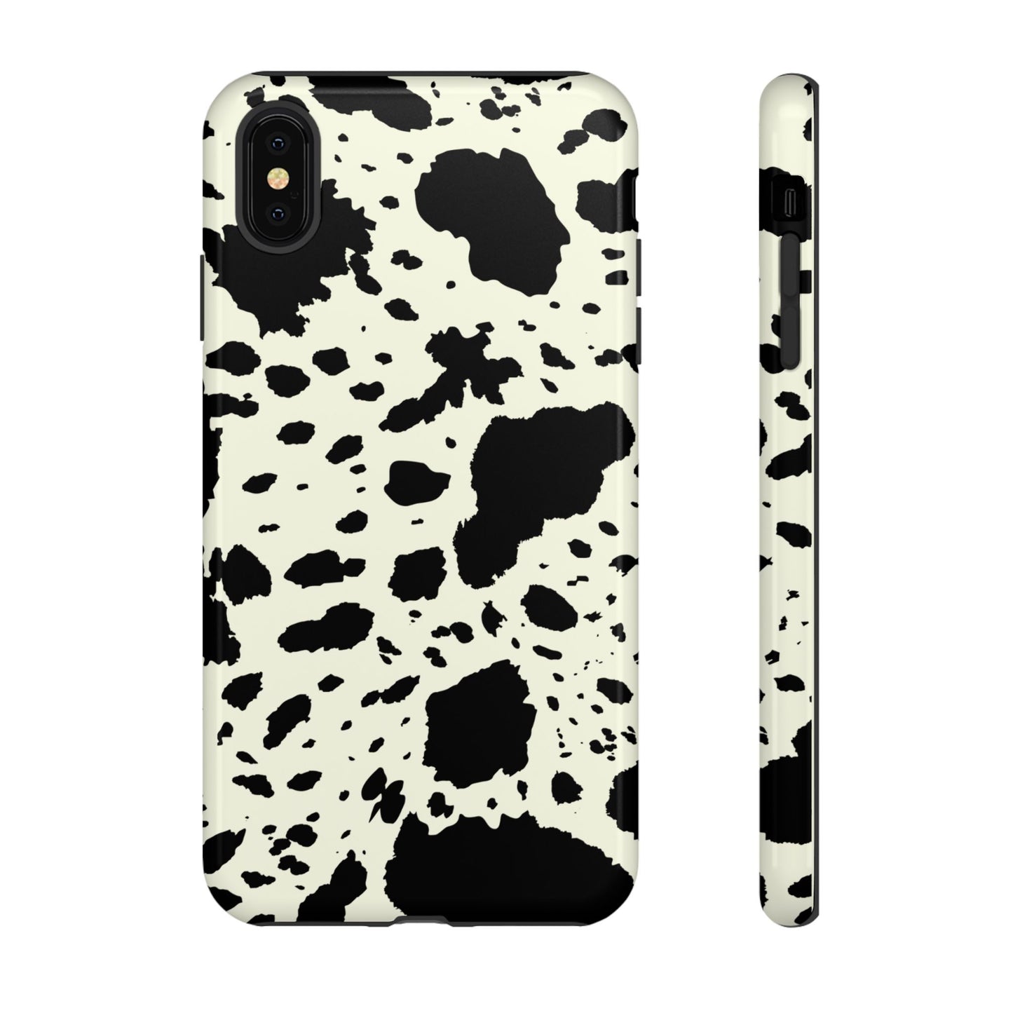 iPHONE Cow Print Tough Phone Cases l Durable Protection