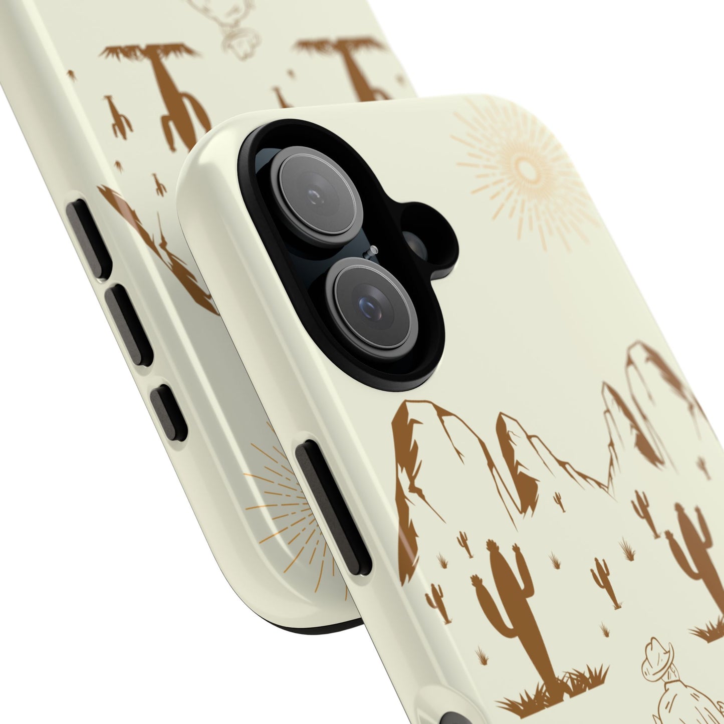 iPHONE Cowboy Riding into the Sunset Tough Phone Case