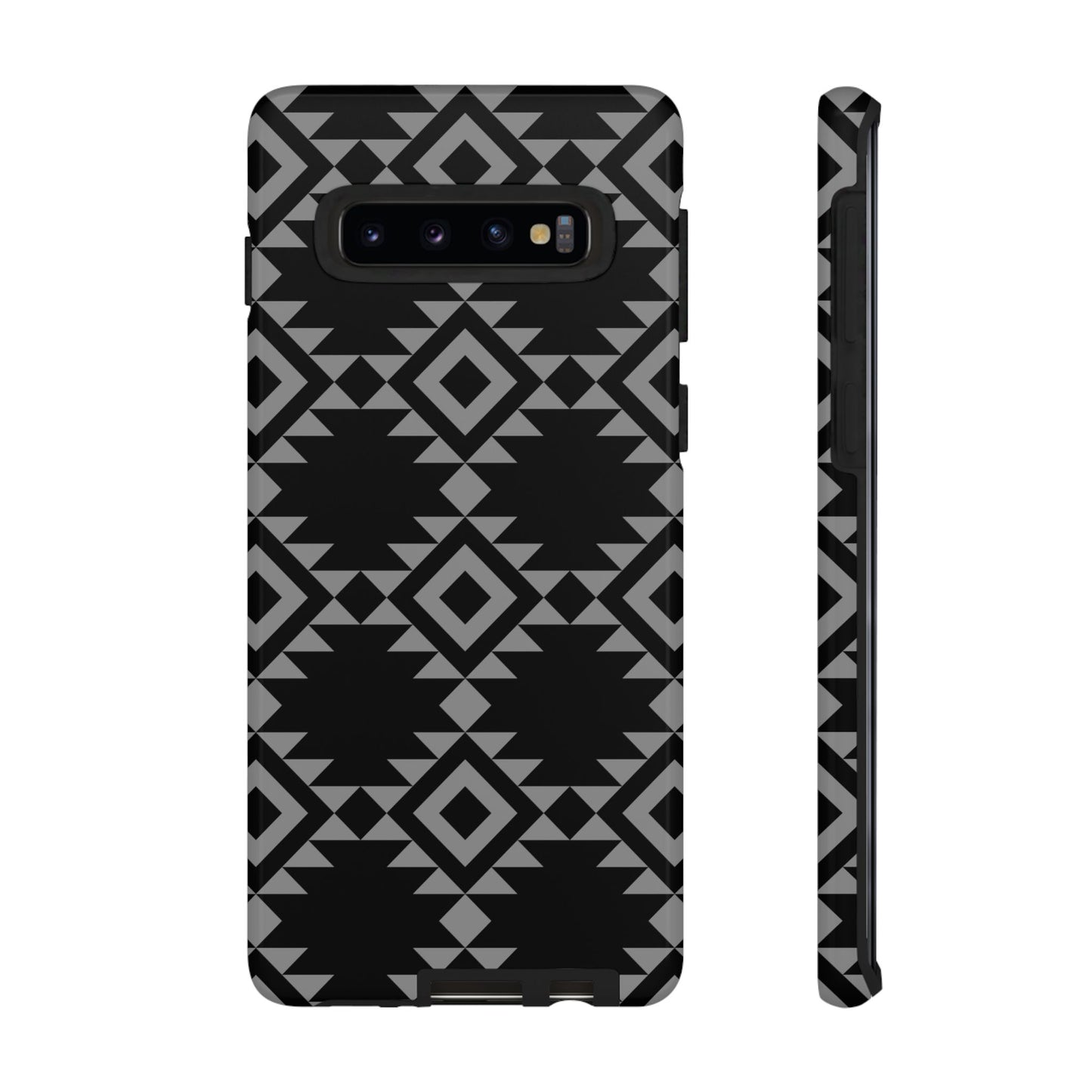 SAMSUNG Tribal Pattern Black and Grey Tough Phone Case | MADE FOR HIM AND HER