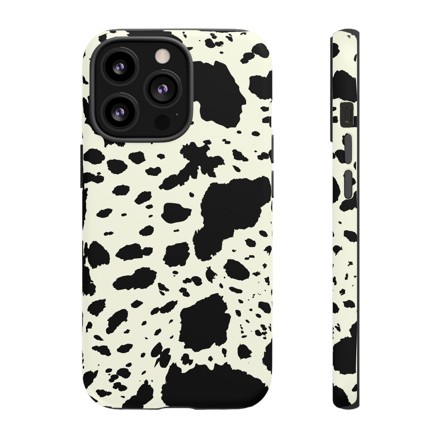 iPHONE Cow Print Tough Phone Cases l Durable Protection