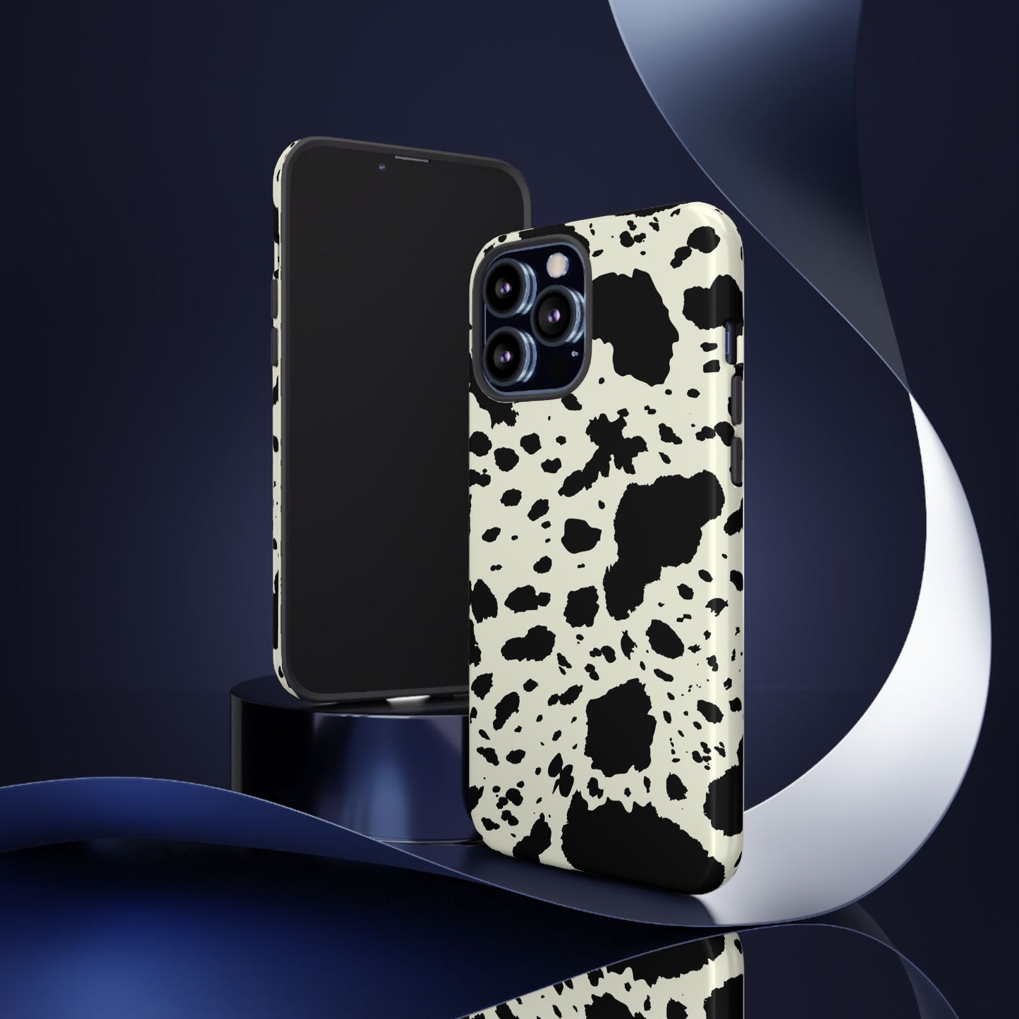 iPHONE Cow Print Tough Phone Cases l Durable Protection