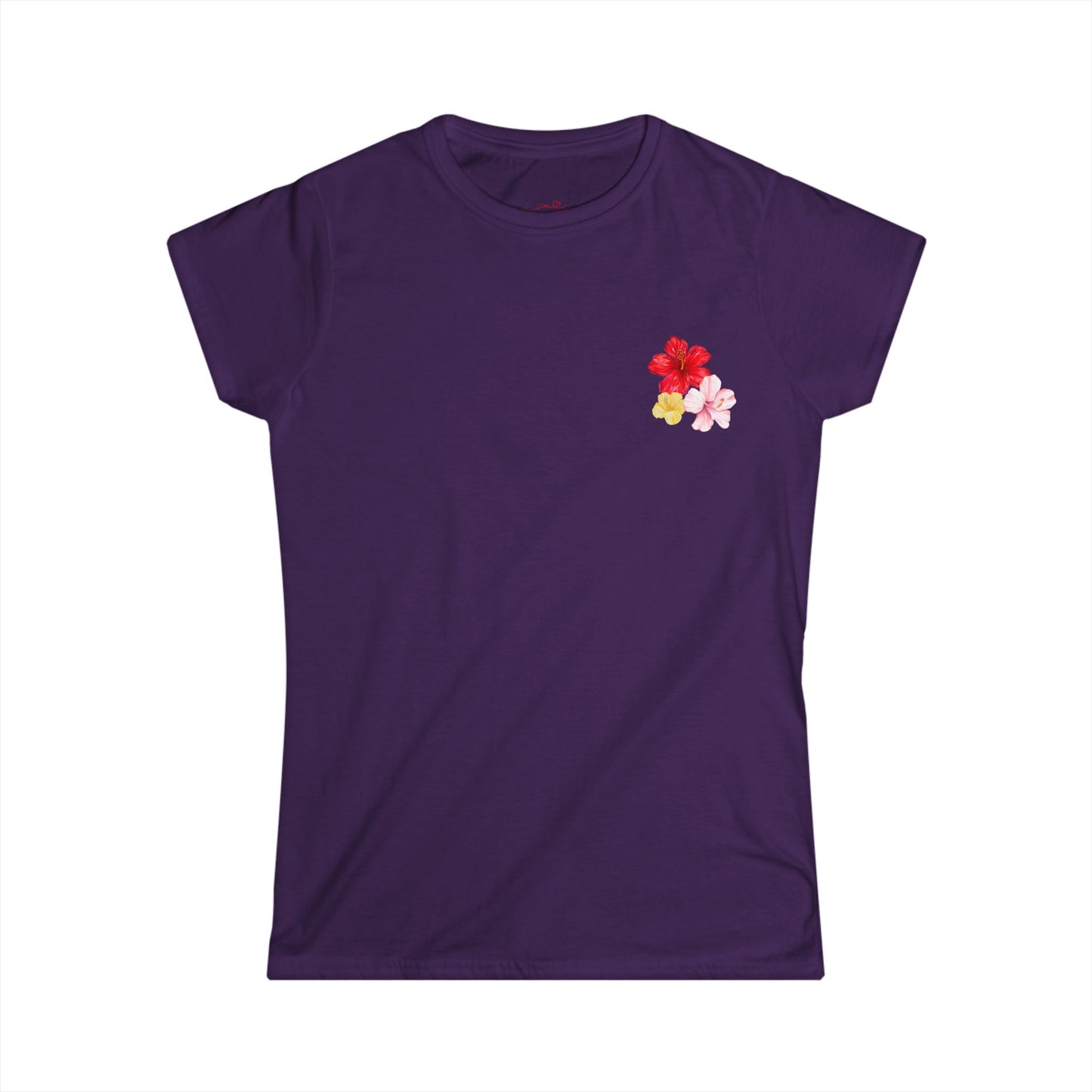 Women's Floral Softstyle Tee - Perfect for Summer Days