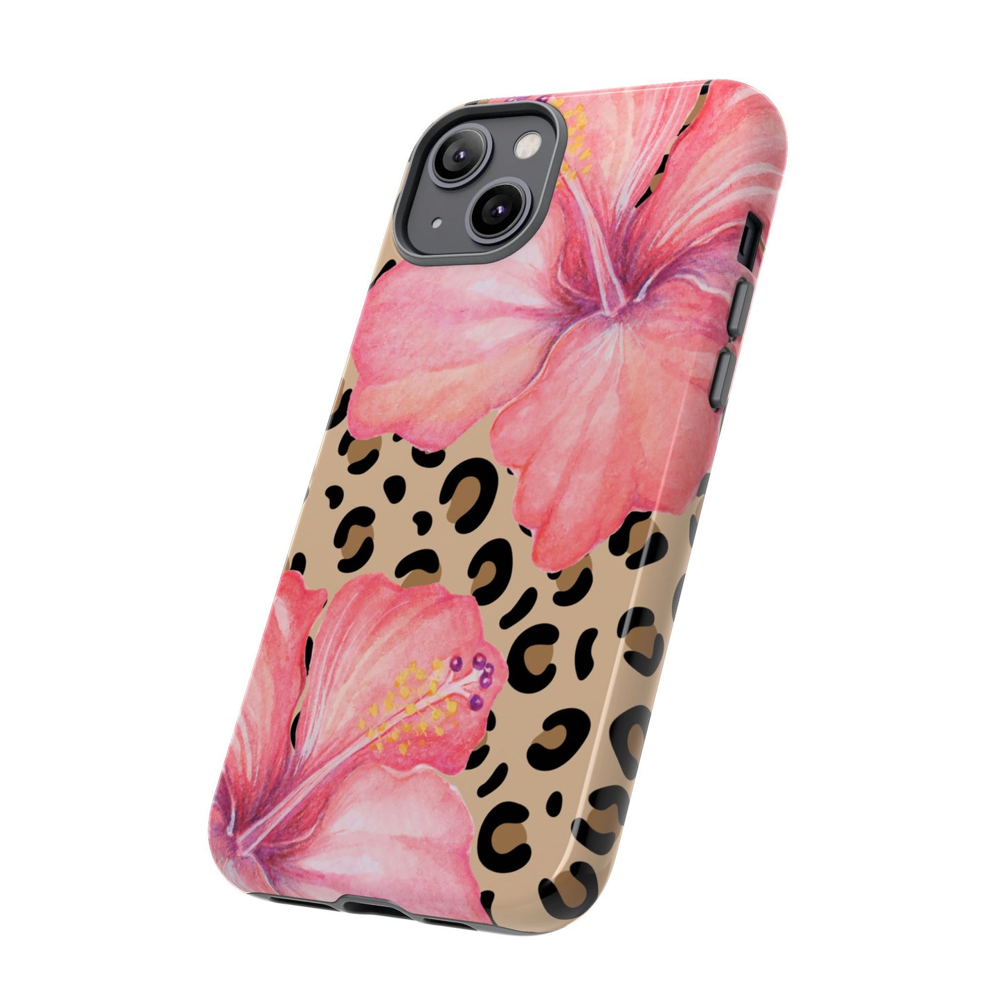 Leopard and Hibiscus iPHONE Tough Cases l Perfect for the Summer